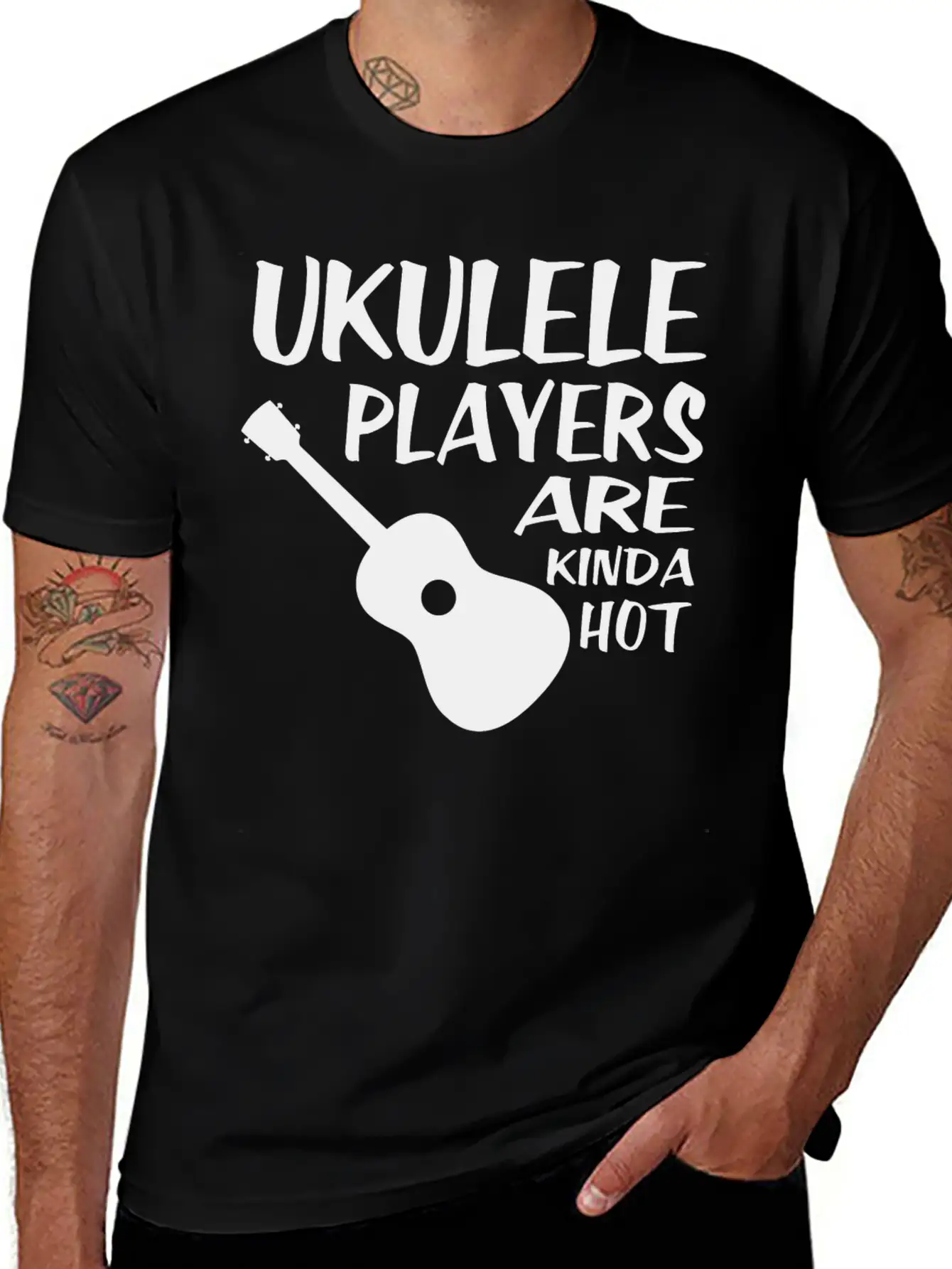 Ukulele Players Gift Musician Hawaii Relaxed Everyday Tee – Lightweight And Durable Cotton