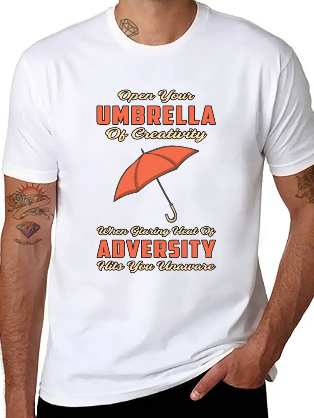 Umbrella Cloud Rain Weather Raindrop Rainy Gift Breathable Soft Cotton T-Shirt – Timeless Casual Look
