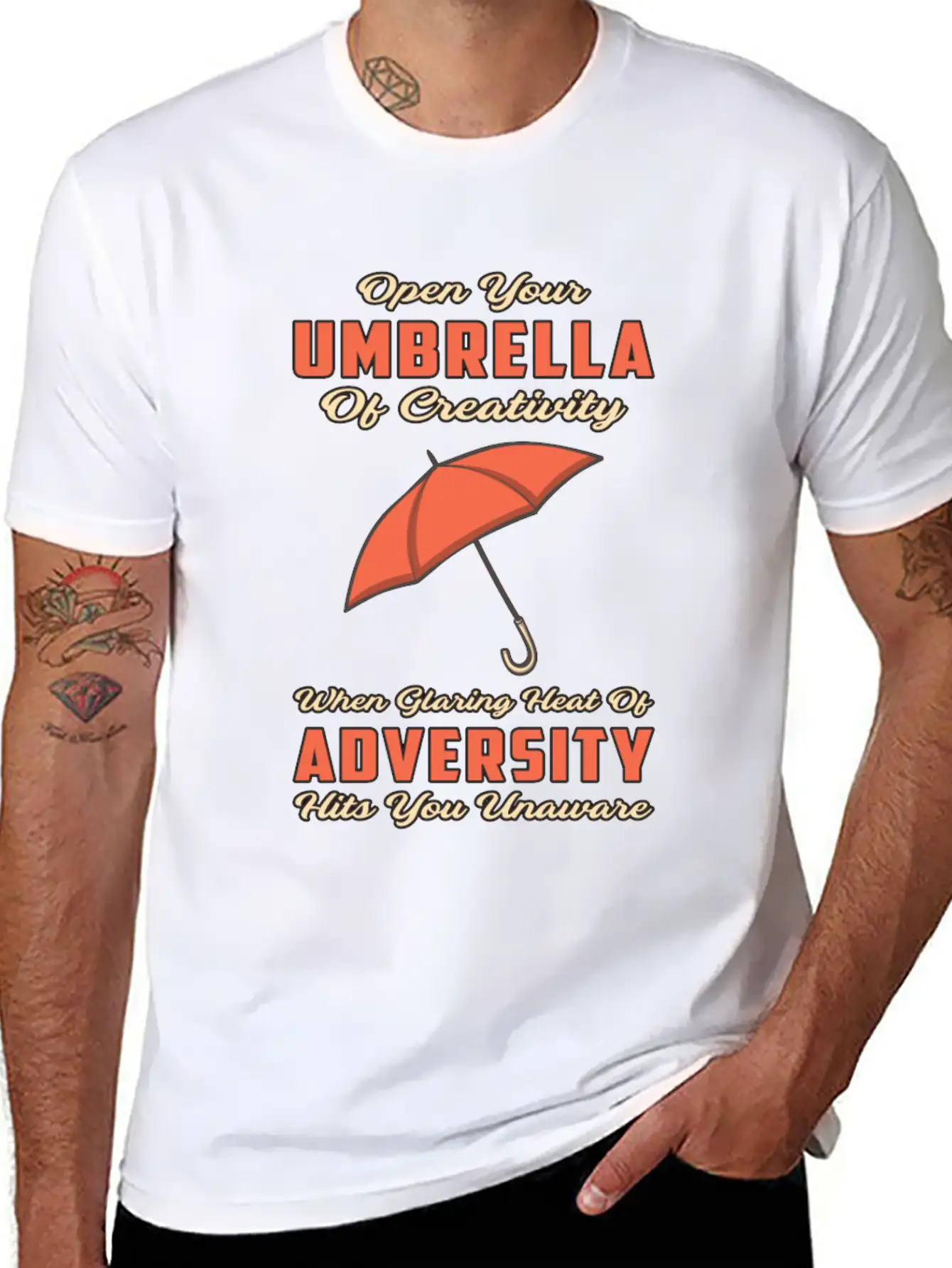 Umbrella Cloud Rain Weather Raindrop Rainy Gift Breathable Soft Cotton T-Shirt – Timeless Casual Look