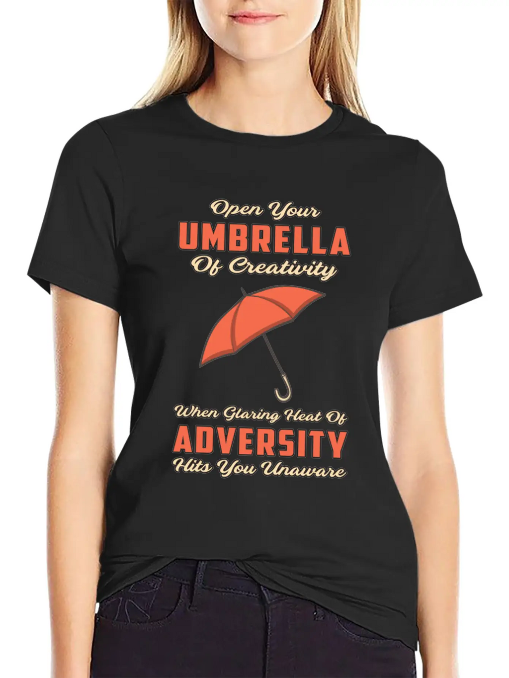 Umbrella Cloud Rain Weather Raindrop Rainy Gift Breathable Soft Cotton T-Shirt – Timeless Casual Look