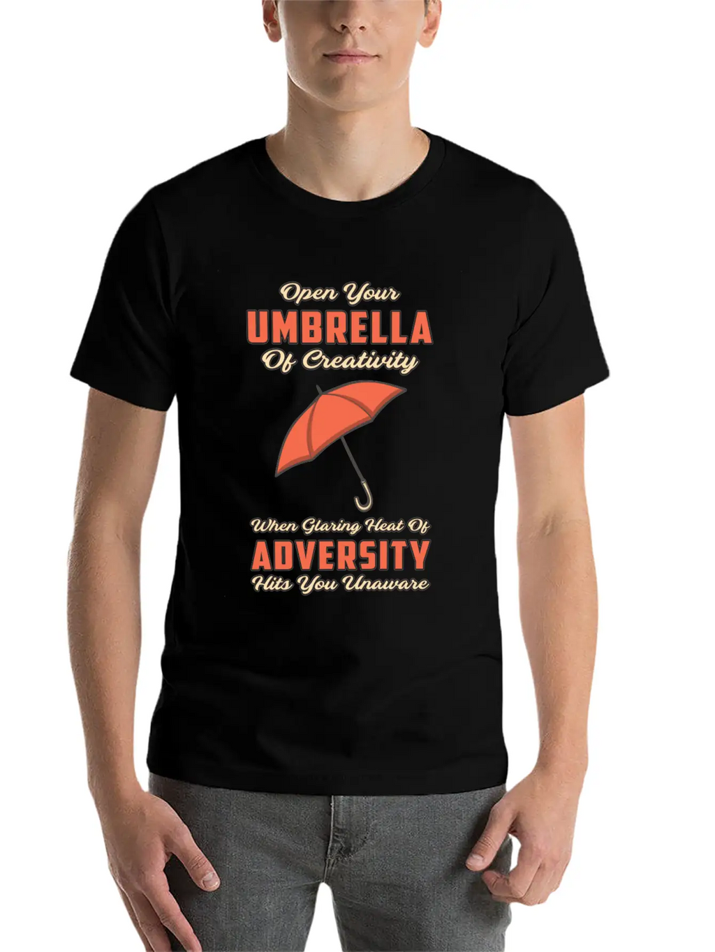 Umbrella Cloud Rain Weather Raindrop Rainy Gift Breathable Soft Cotton T-Shirt – Timeless Casual Look