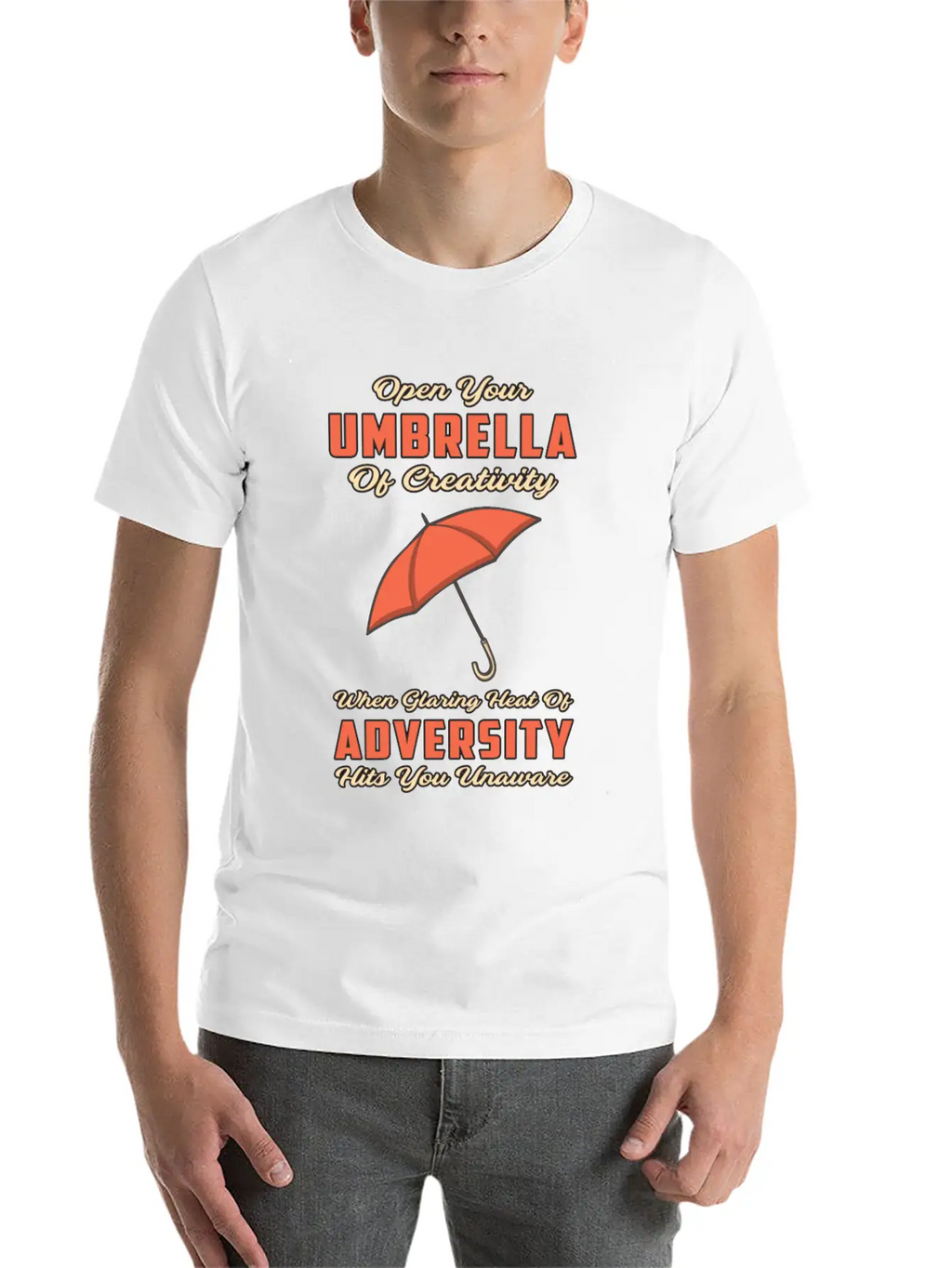 Umbrella Cloud Rain Weather Raindrop Rainy Gift Breathable Soft Cotton T-Shirt – Timeless Casual Look
