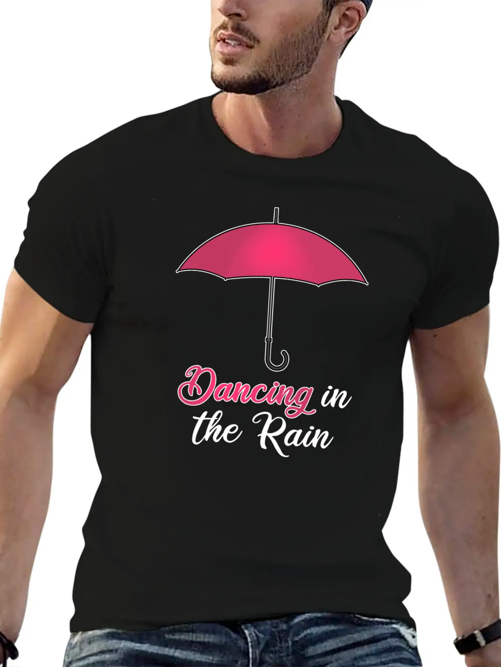 UMBRELLA DANCING IN THE RAIN Timeless Short Sleeve Tee – Comfy And Minimalist Design