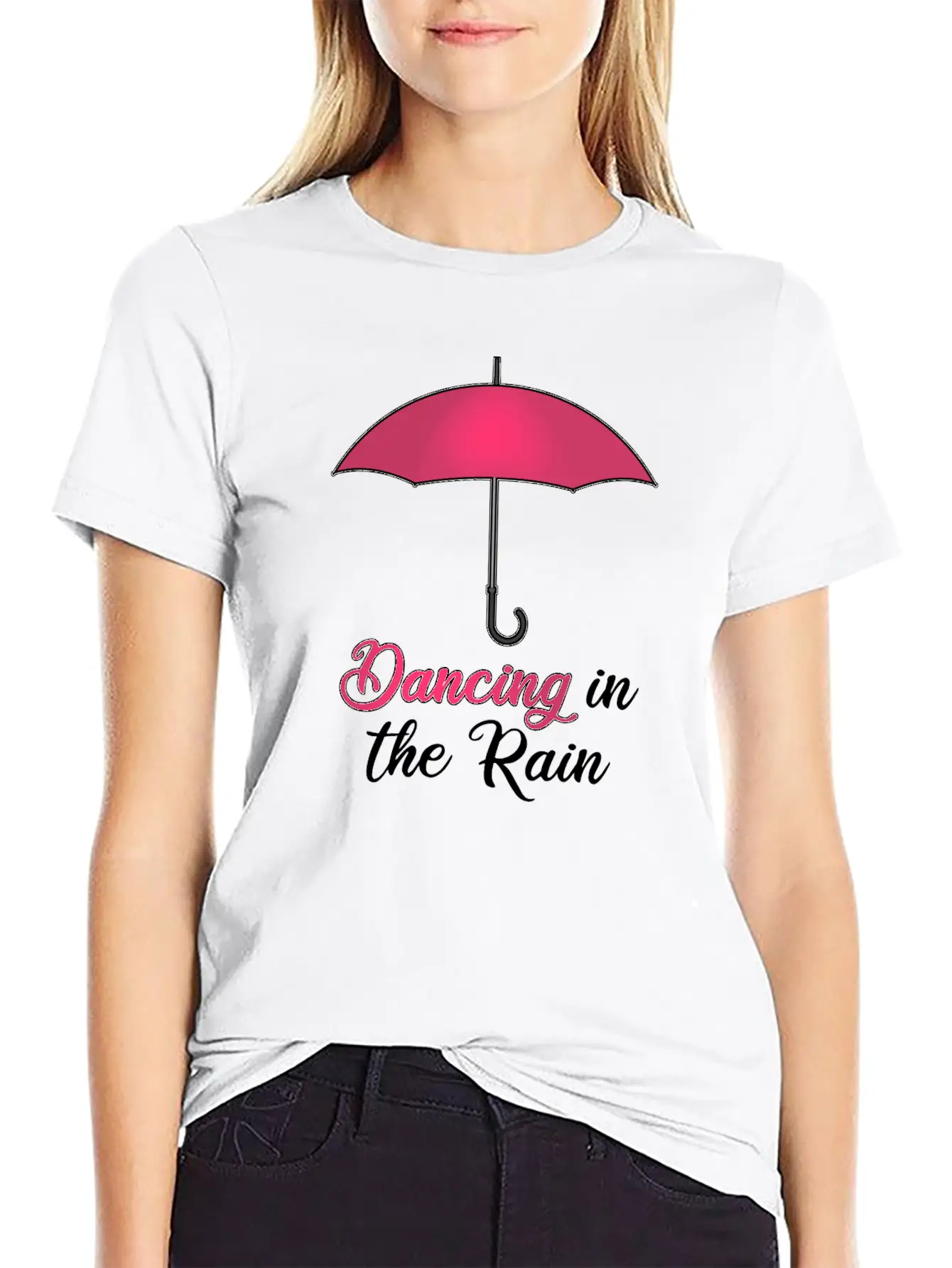 UMBRELLA DANCING IN THE RAIN Timeless Short Sleeve Tee – Comfy And Minimalist Design
