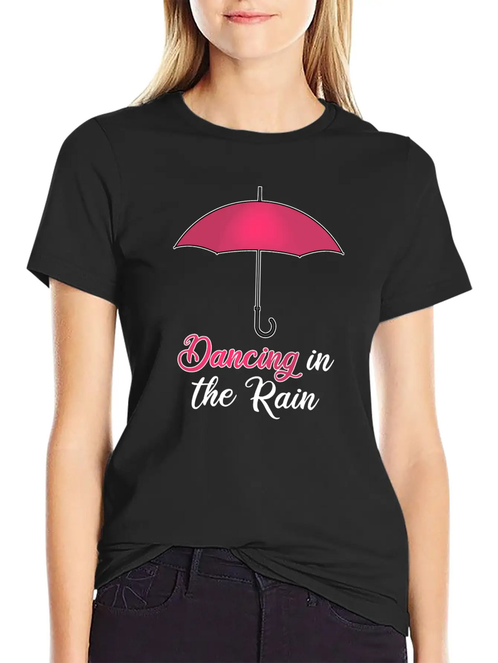 UMBRELLA DANCING IN THE RAIN Timeless Short Sleeve Tee – Comfy And Minimalist Design