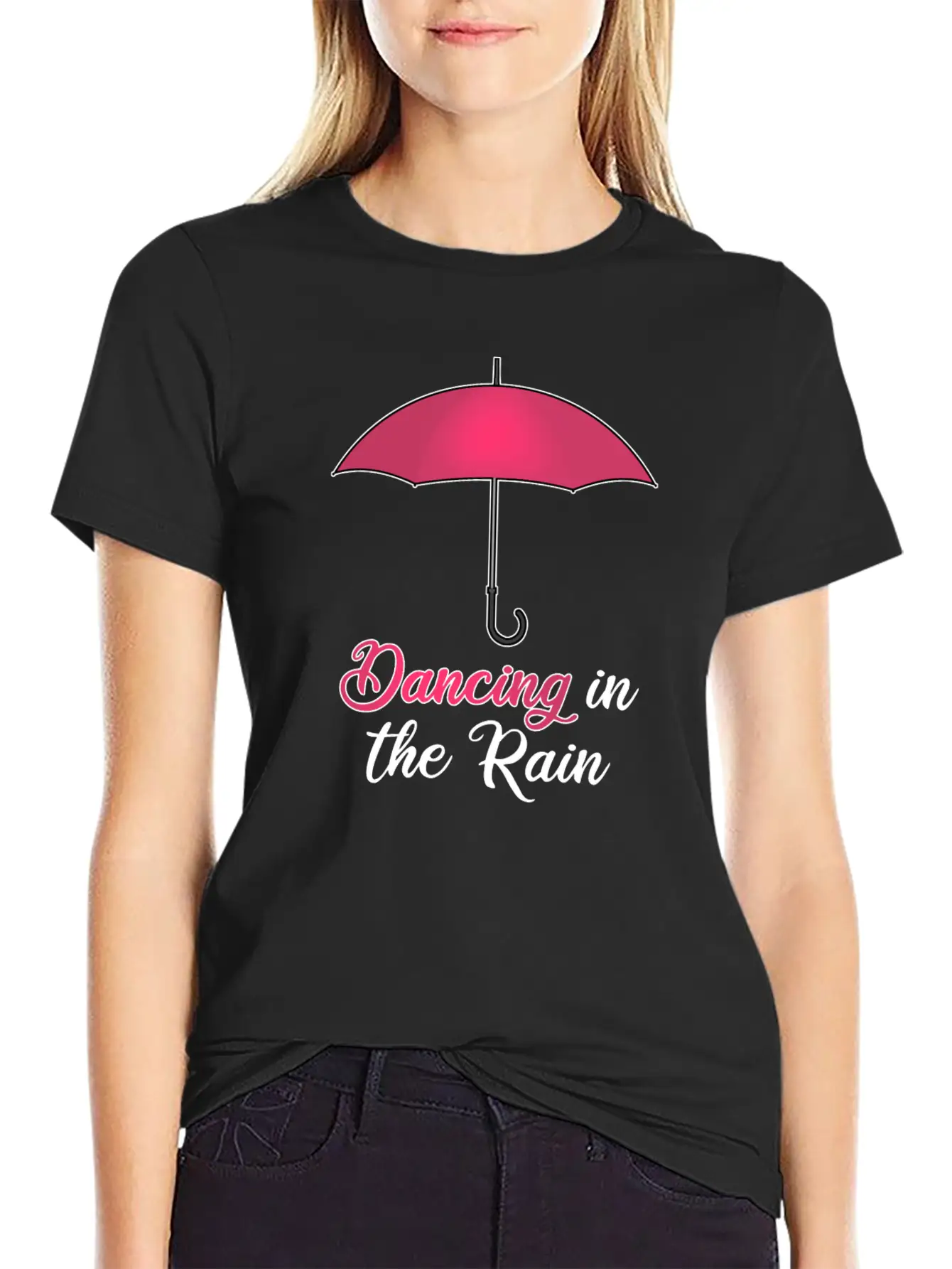 UMBRELLA DANCING IN THE RAIN Timeless Short Sleeve Tee – Comfy And Minimalist Design