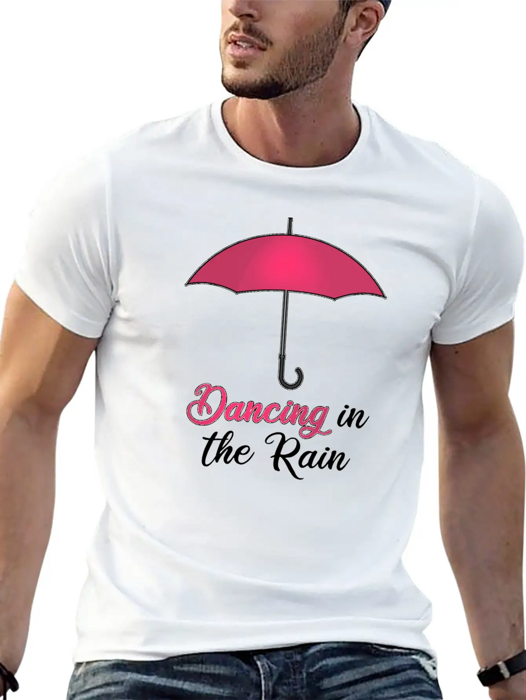 UMBRELLA DANCING IN THE RAIN Timeless Short Sleeve Tee – Comfy And Minimalist Design