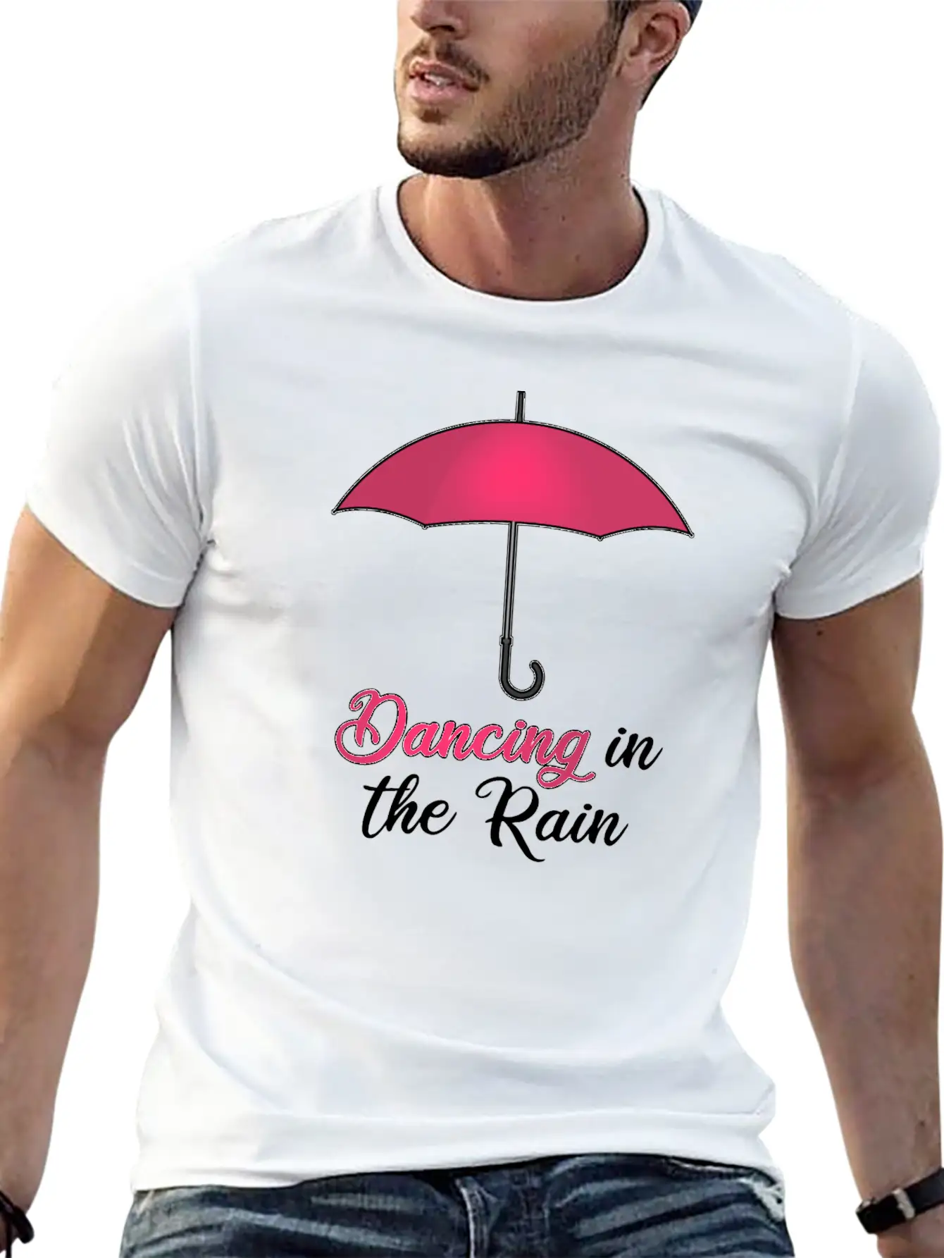 UMBRELLA DANCING IN THE RAIN Timeless Short Sleeve Tee – Comfy And Minimalist Design