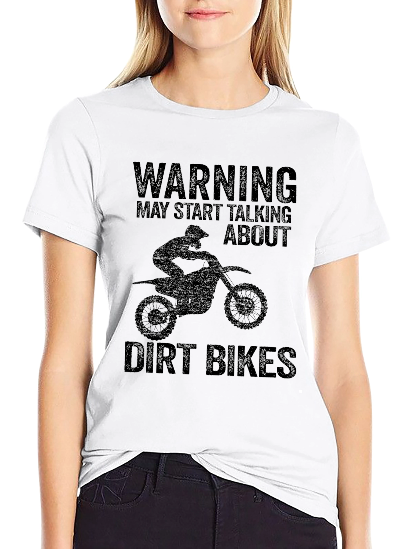 Dirt Bike T-Shirt - Warning May Start Talking About...