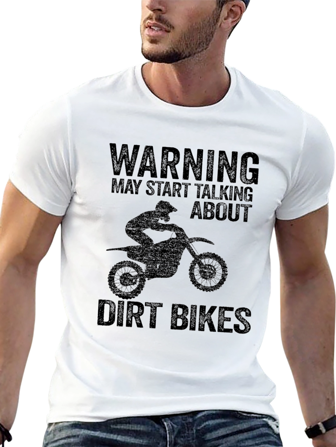 Dirt Bike T-Shirt - Warning May Start Talking About...