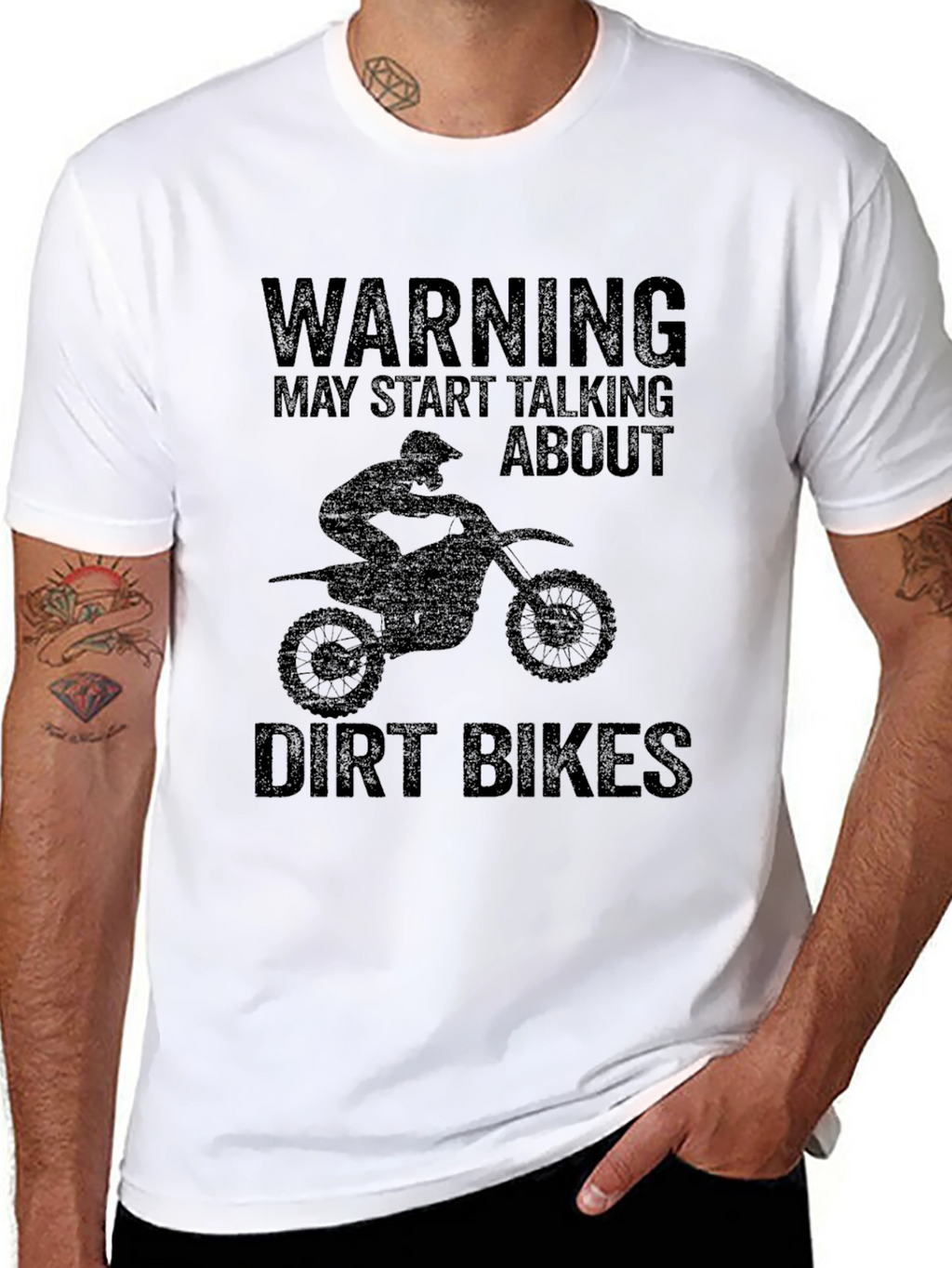 Dirt Bike T-Shirt - Warning May Start Talking About...