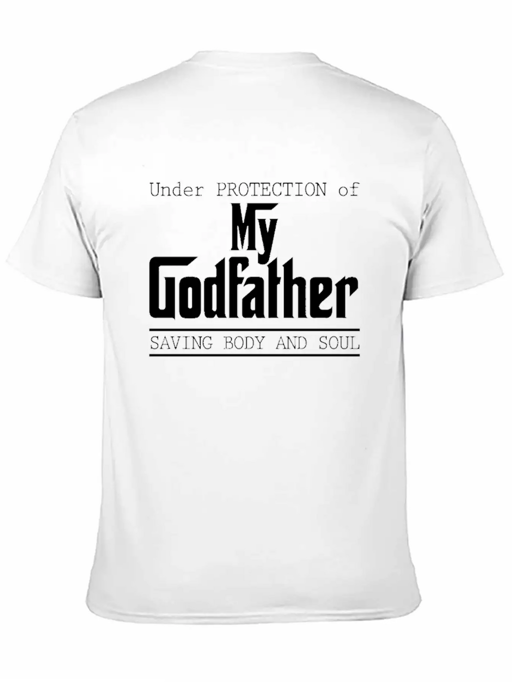 Under Protection Of Godfather Modern Fit Casual T-Shirt – Clean And Versatile Design