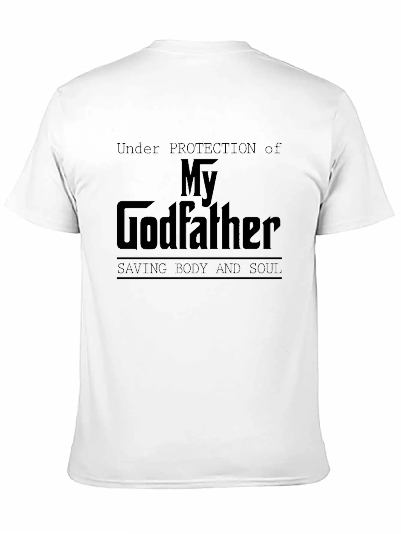 Under Protection Of Godfather Modern Fit Casual T-Shirt – Clean And Versatile Design