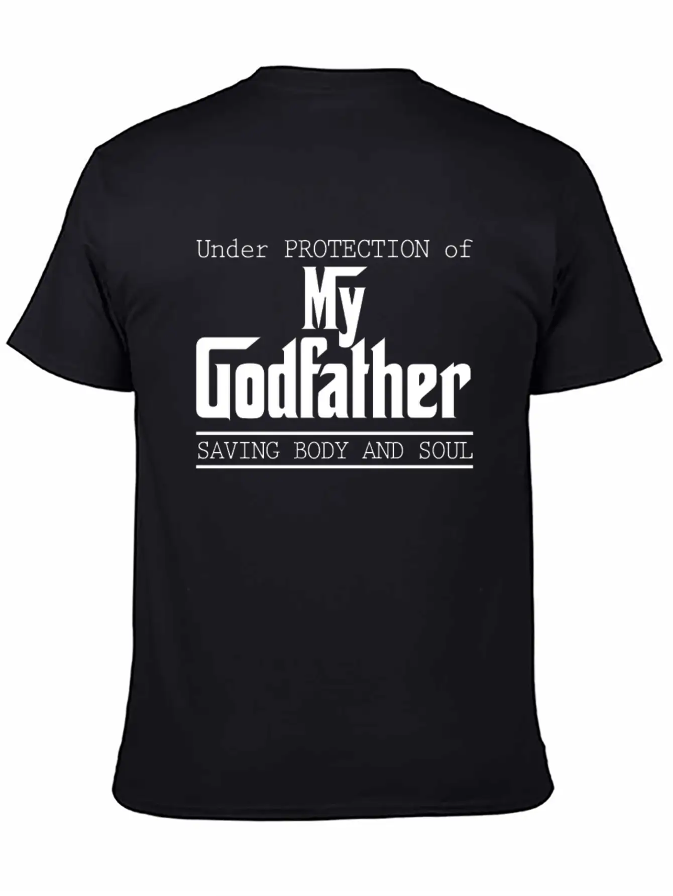 Under Protection Of Godfather Modern Fit Casual T-Shirt – Clean And Versatile Design