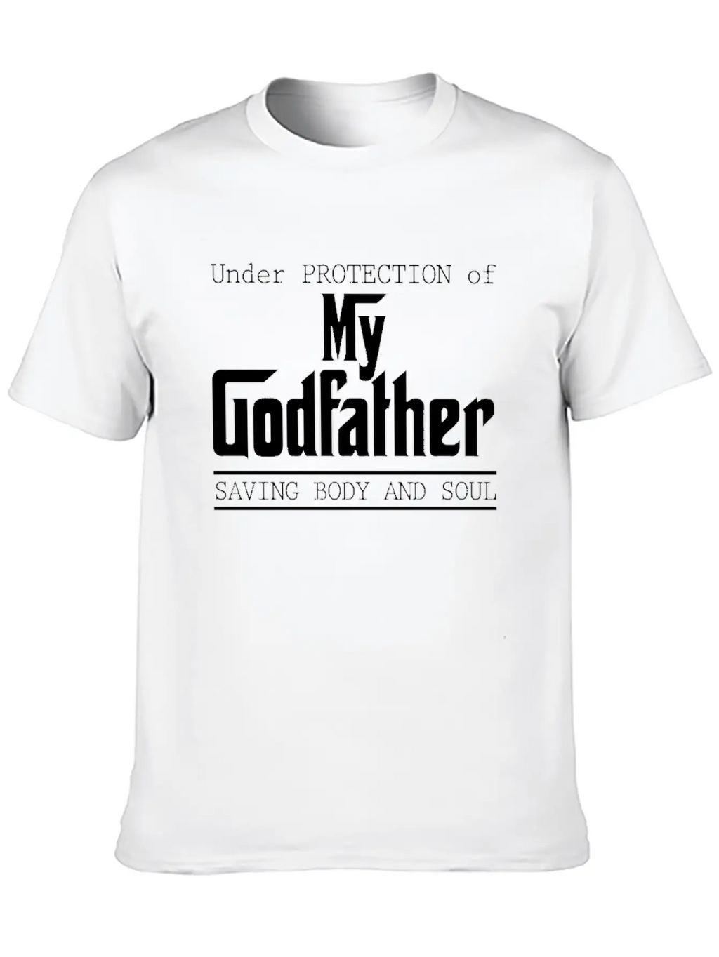 Under Protection Of Godfather Modern Fit Casual T-Shirt – Clean And Versatile Design