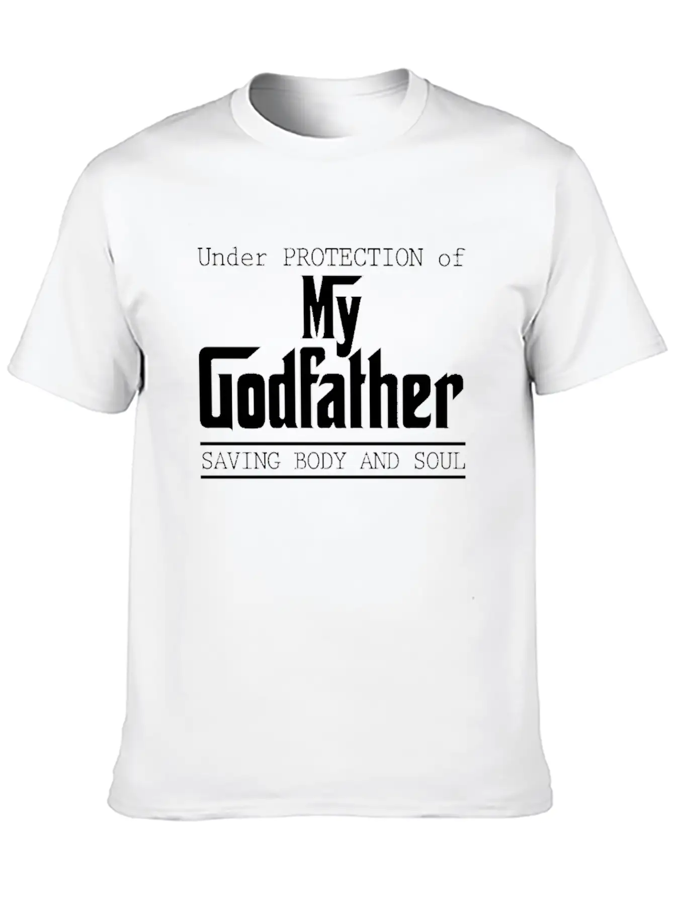 Under Protection Of Godfather Modern Fit Casual T-Shirt – Clean And Versatile Design