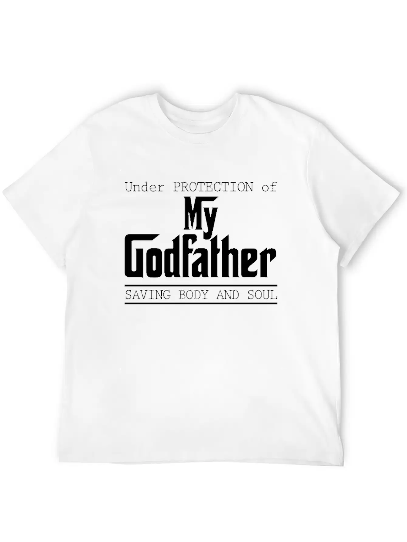 Under Protection Of Godfather Modern Fit Casual T-Shirt – Clean And Versatile Design