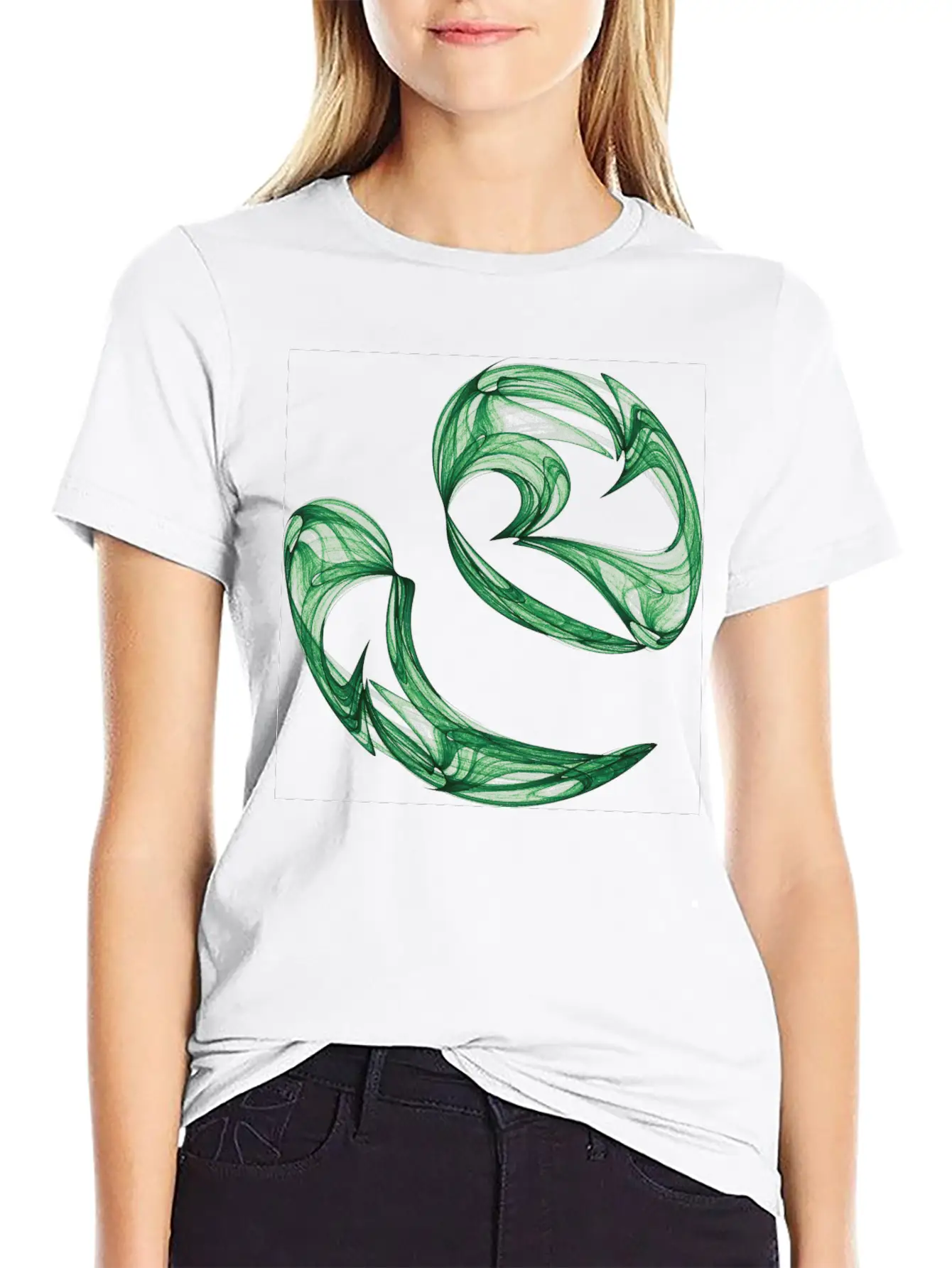 Unequal Pair Of Green Twins In The Wind 7761alg_P Classic Cotton Tee – Unisex Comfort For Any Season