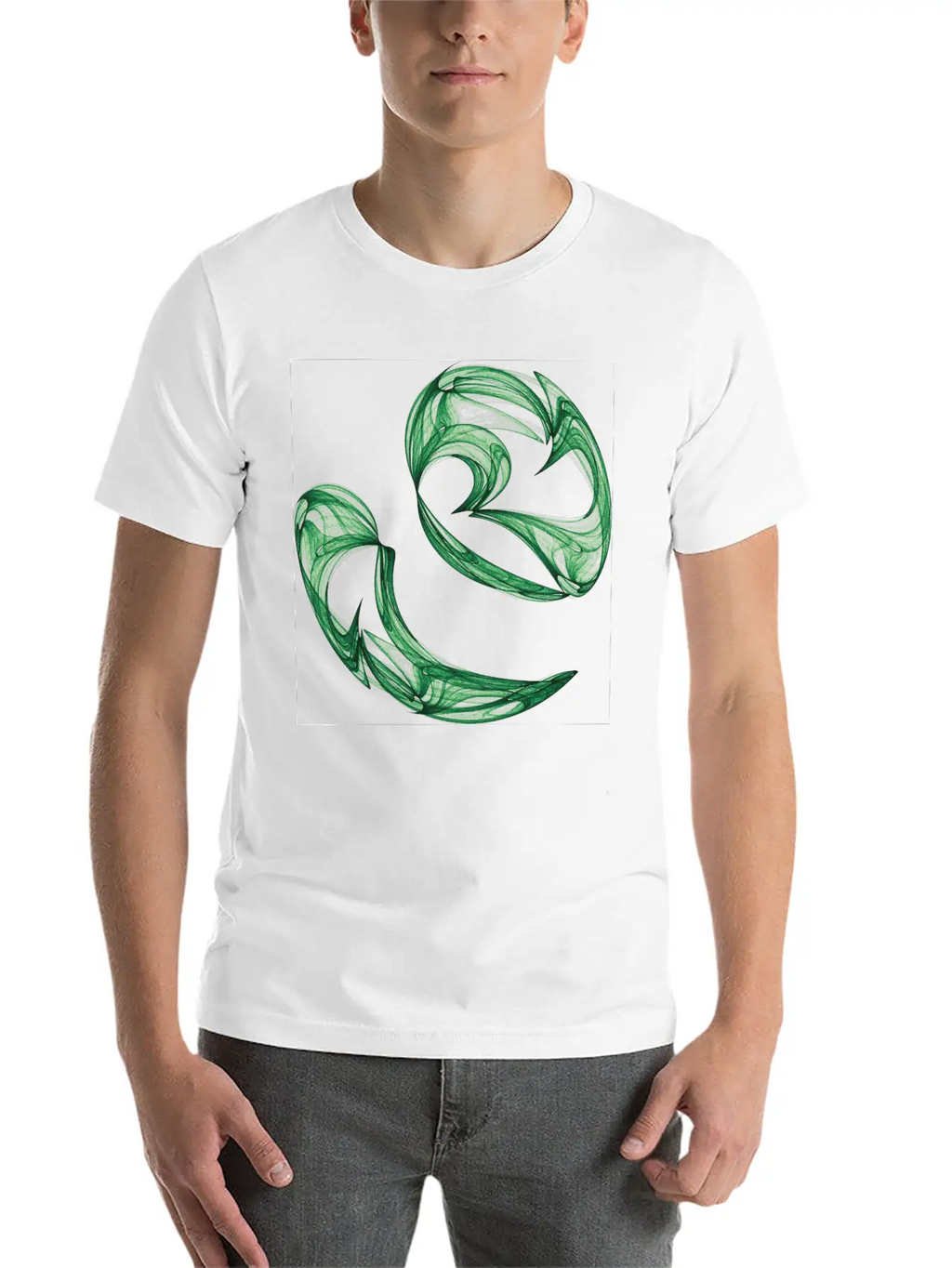 Unequal Pair Of Green Twins In The Wind 7761alg_P Classic Cotton Tee – Unisex Comfort For Any Season