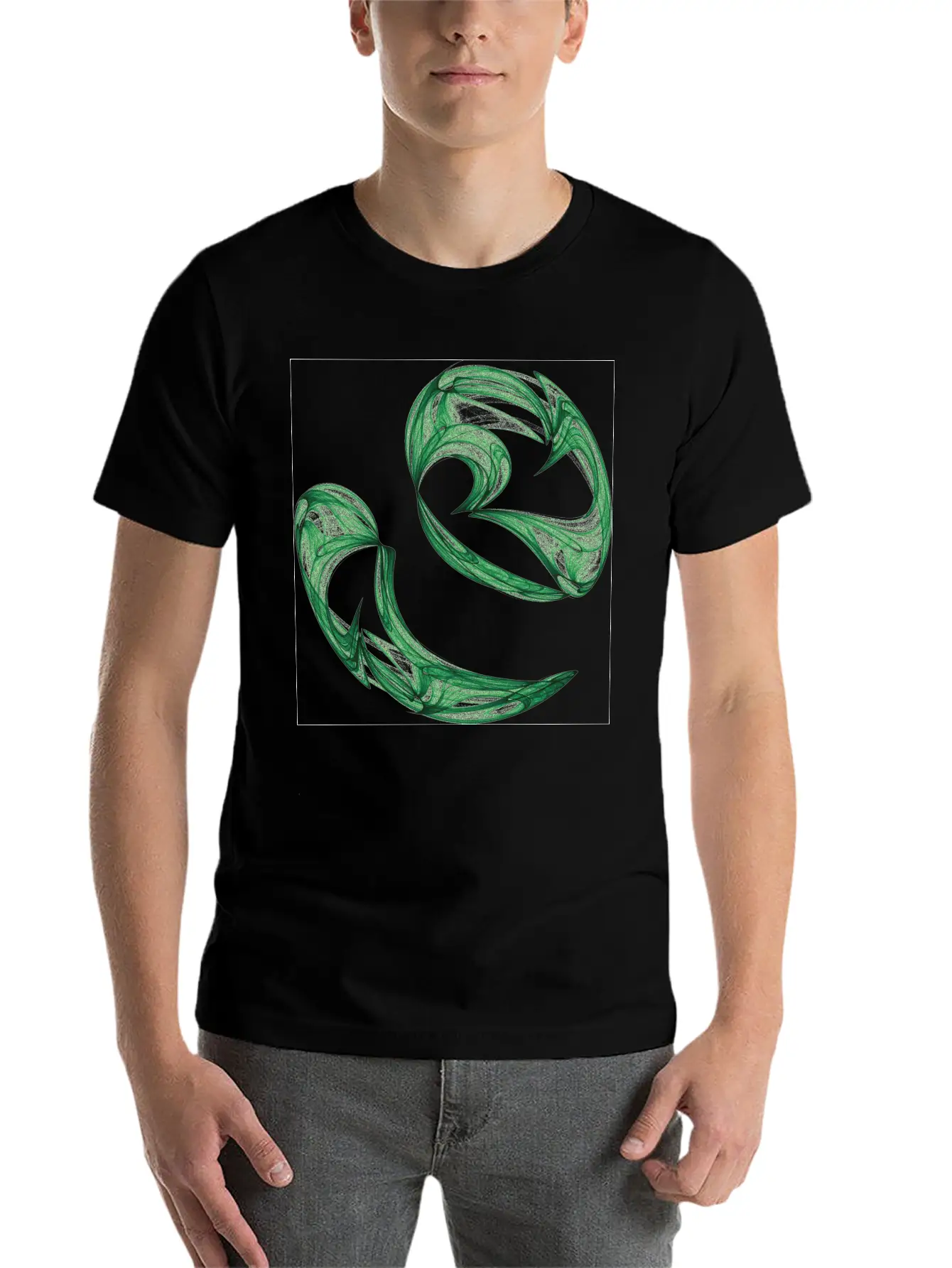 Unequal Pair Of Green Twins In The Wind 7761alg_P Classic Cotton Tee – Unisex Comfort For Any Season