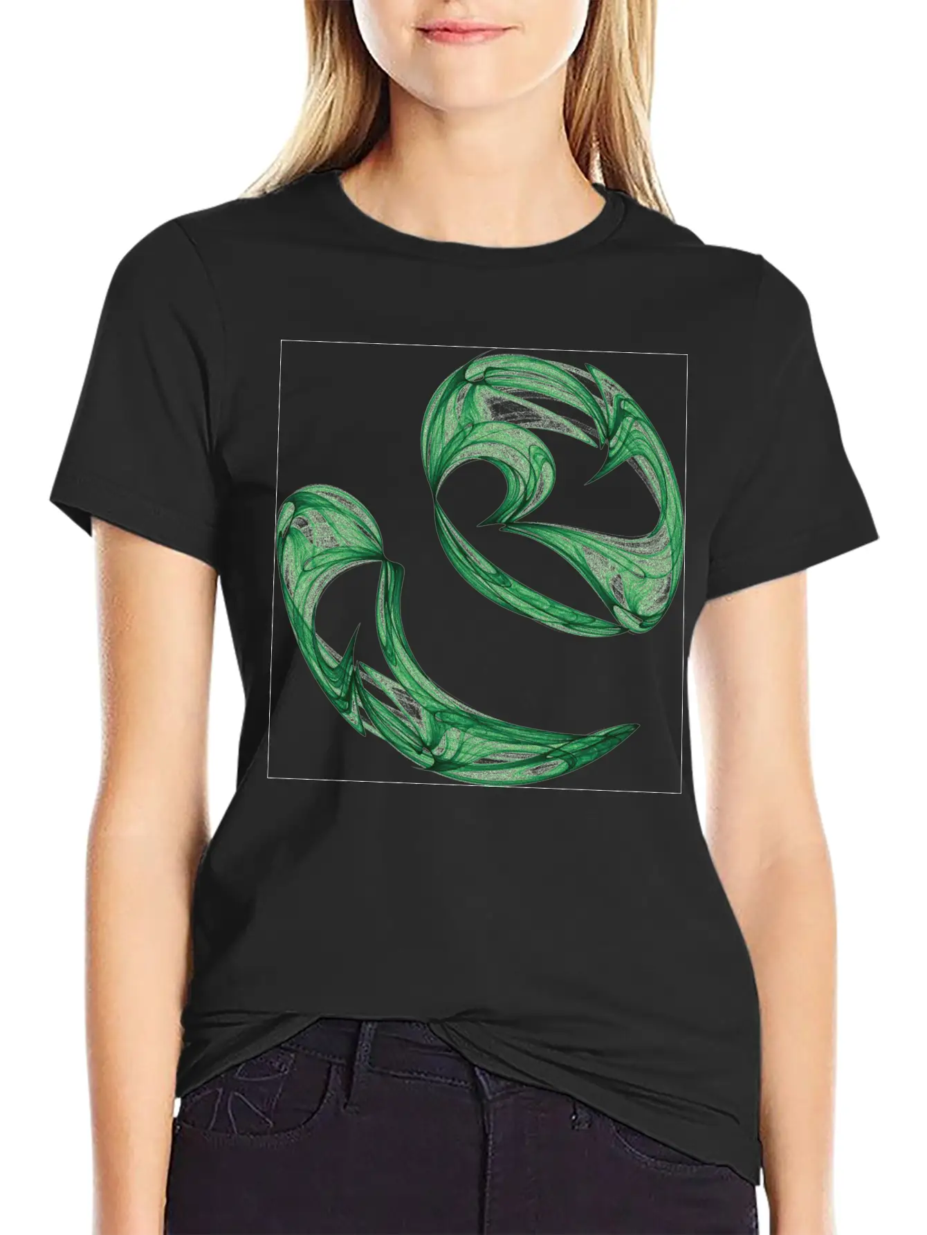 Unequal Pair Of Green Twins In The Wind 7761alg_P Classic Cotton Tee – Unisex Comfort For Any Season