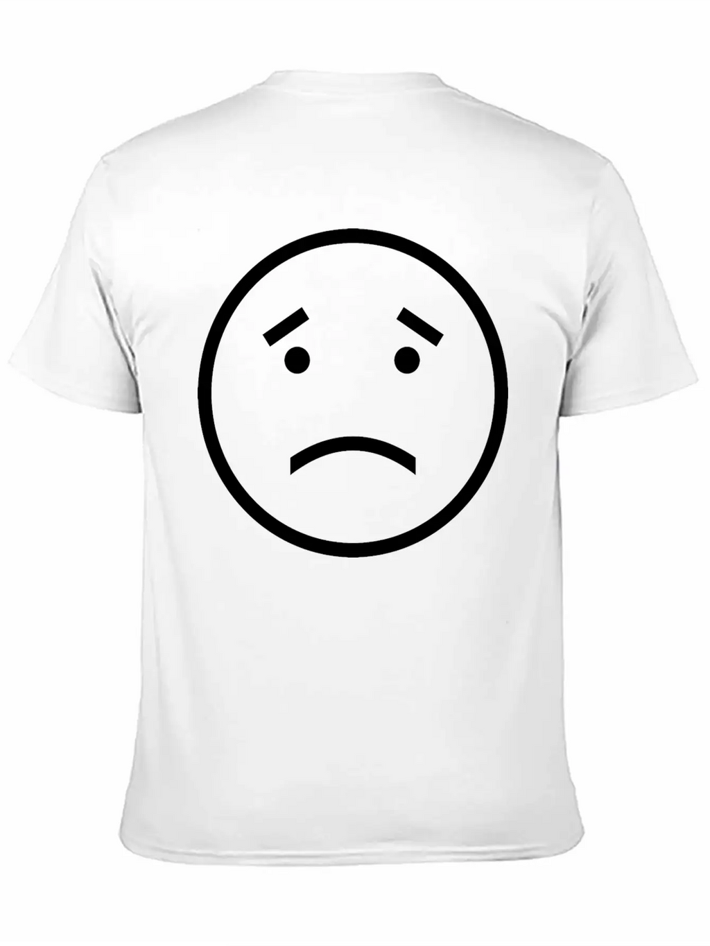 Unhappy Face Relaxed Everyday Tee – Lightweight And Durable Cotton
