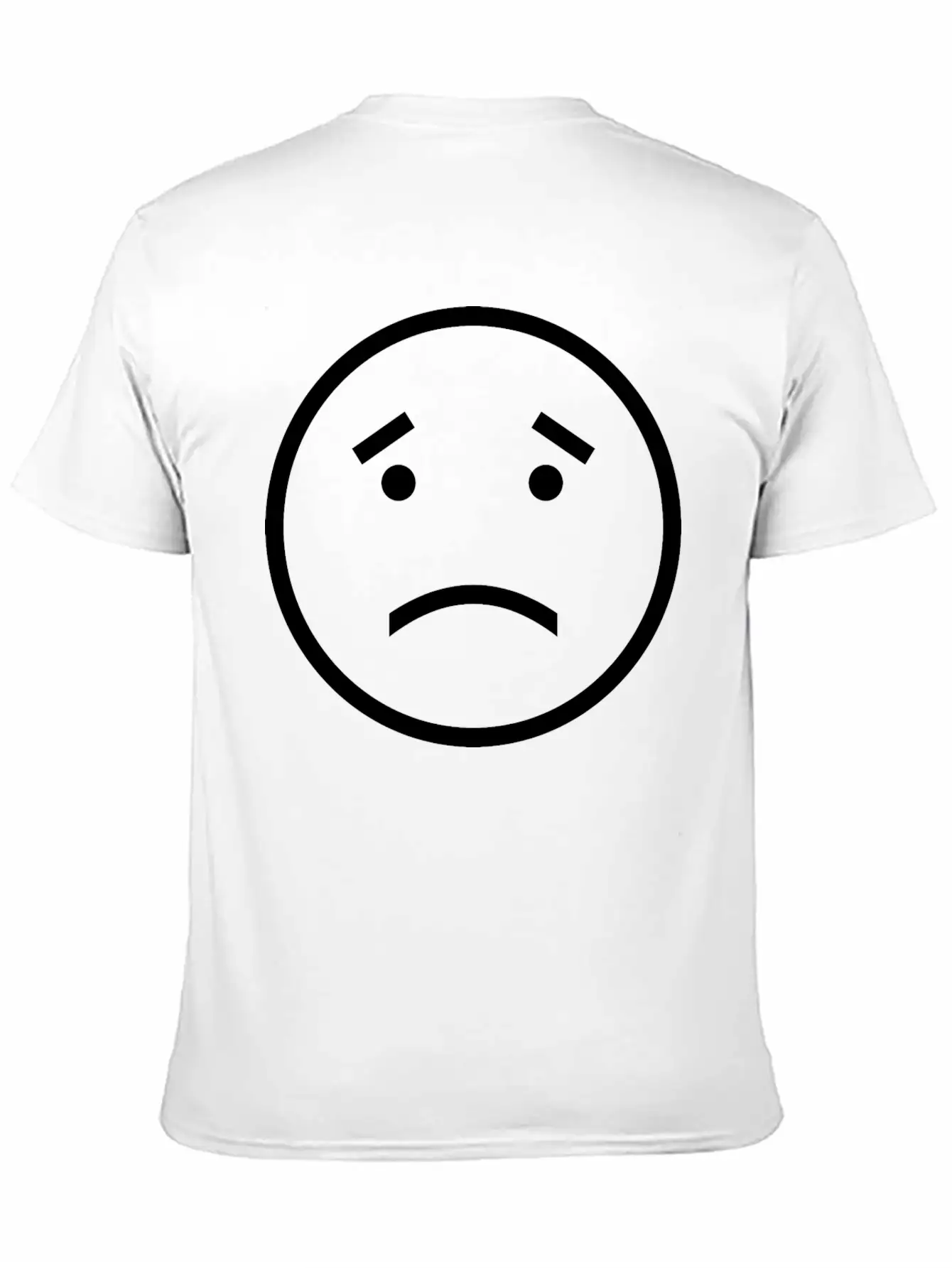 Unhappy Face Relaxed Everyday Tee – Lightweight And Durable Cotton