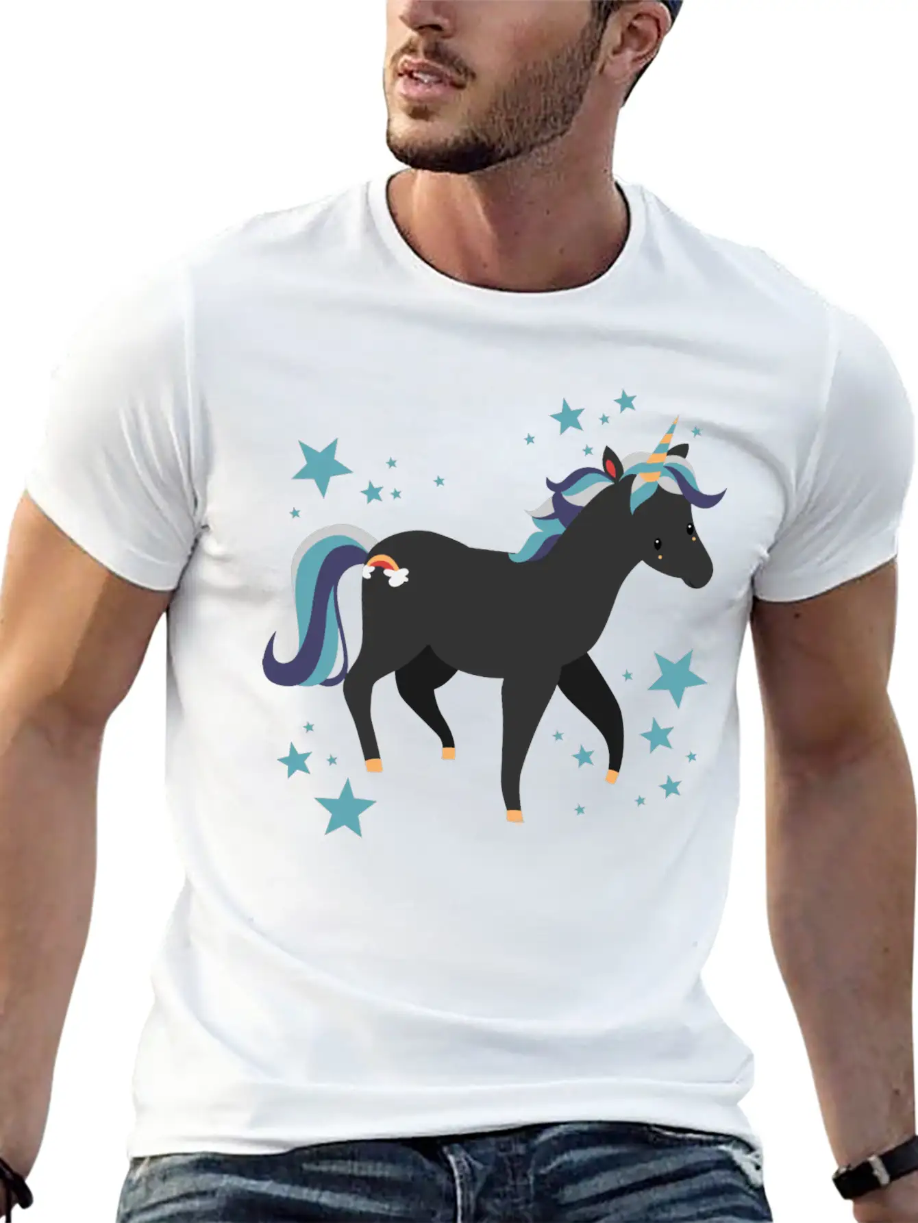 Unicorn Breathable Graphic T-Shirt – Perfect For Casual Days