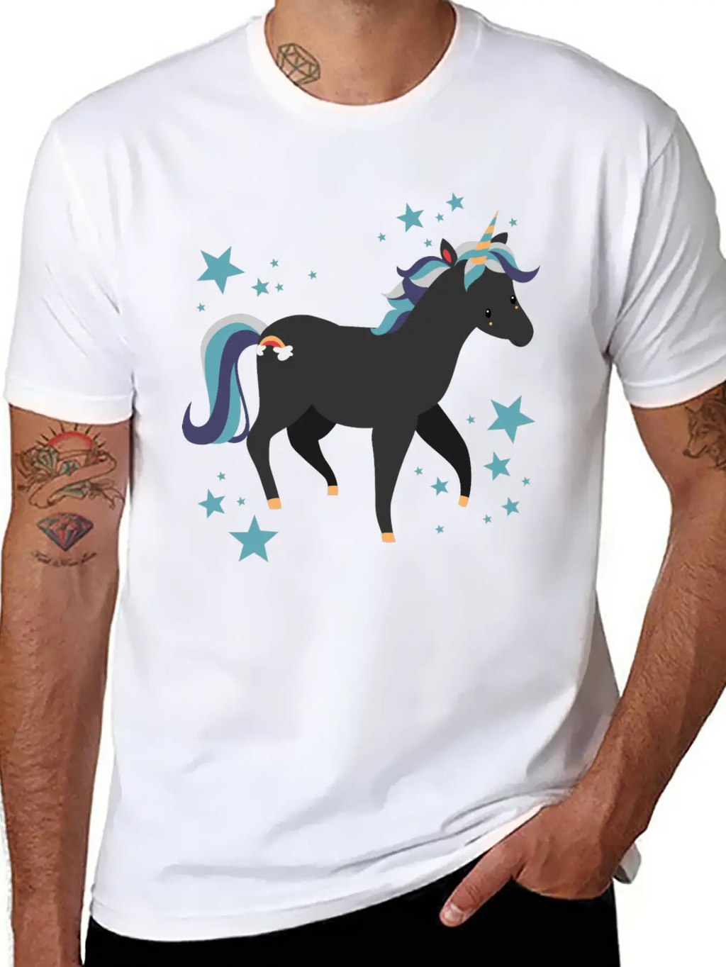 Unicorn Breathable Graphic T-Shirt – Perfect For Casual Days