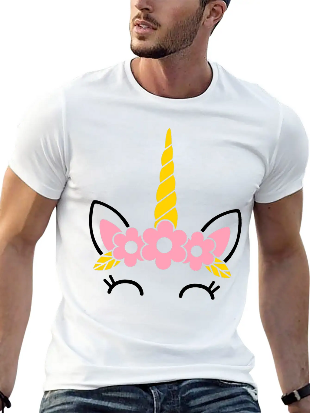 Unicorn Breathable Soft Cotton T-Shirt – Timeless Casual Look
