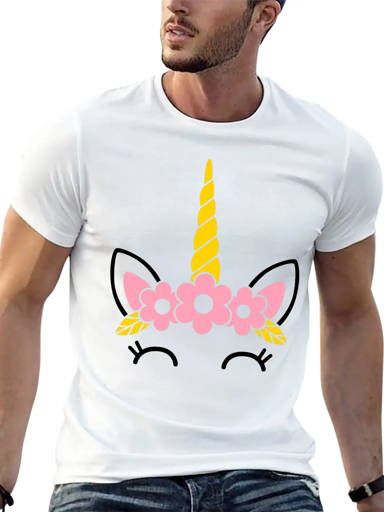 Unicorn Breathable Soft Cotton T-Shirt – Timeless Casual Look