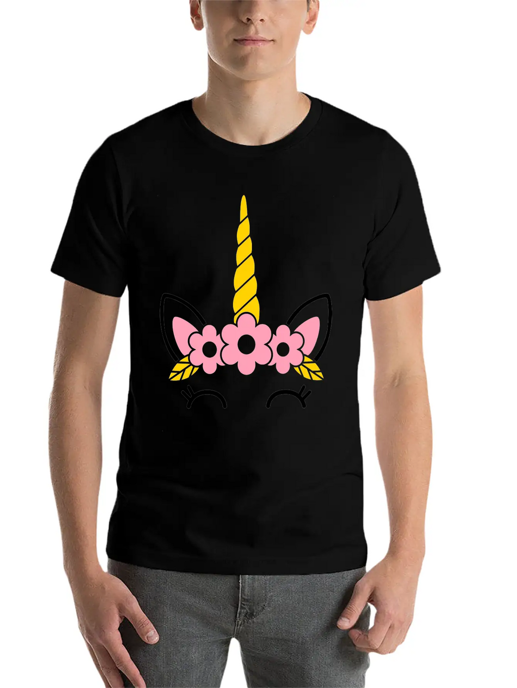 Unicorn Breathable Soft Cotton T-Shirt – Timeless Casual Look