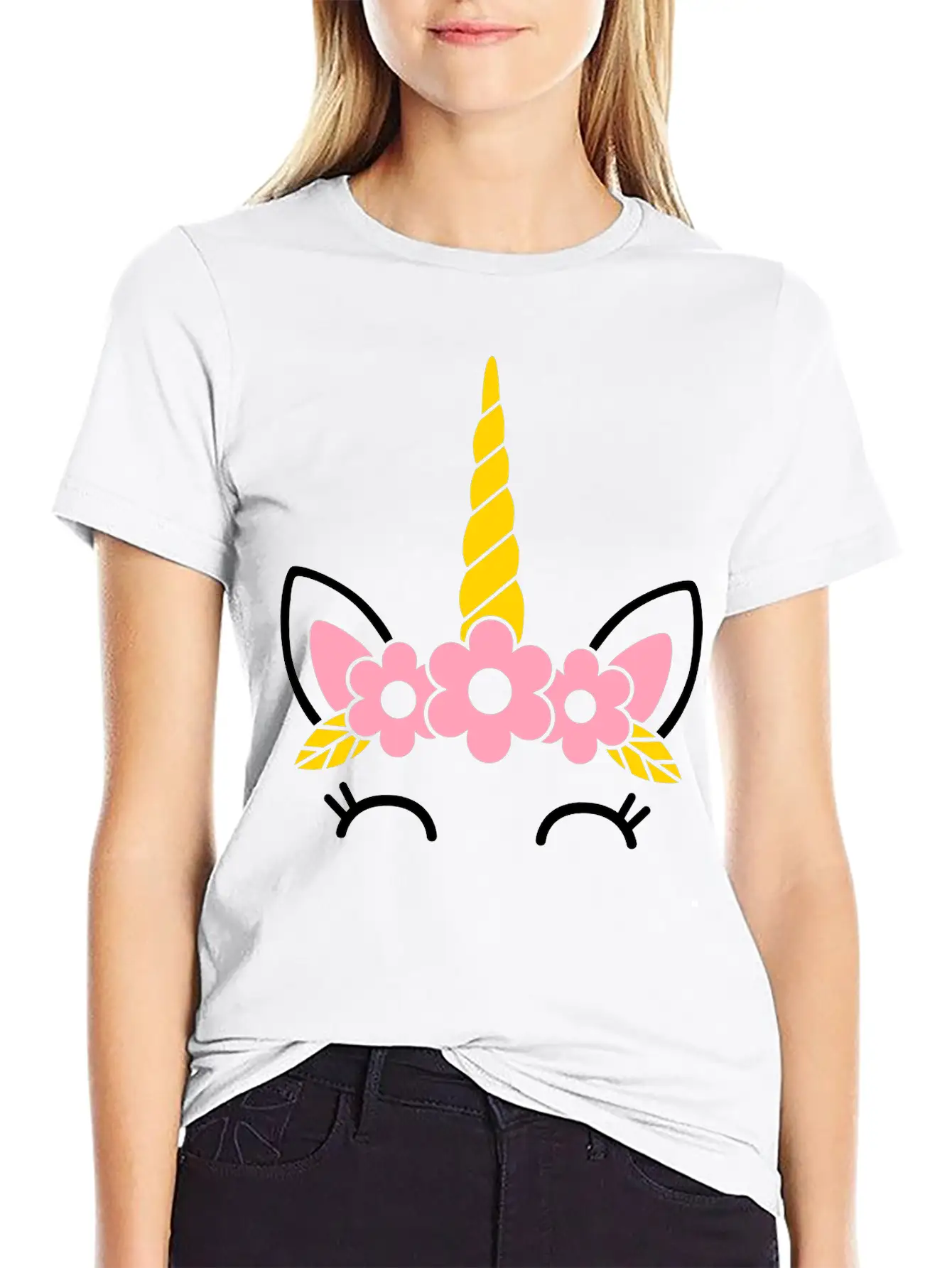Unicorn Breathable Soft Cotton T-Shirt – Timeless Casual Look