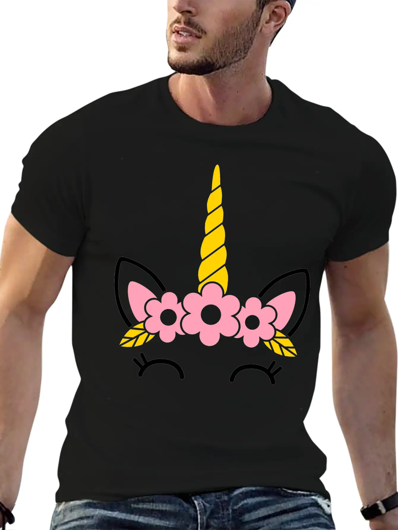 Unicorn Breathable Soft Cotton T-Shirt – Timeless Casual Look