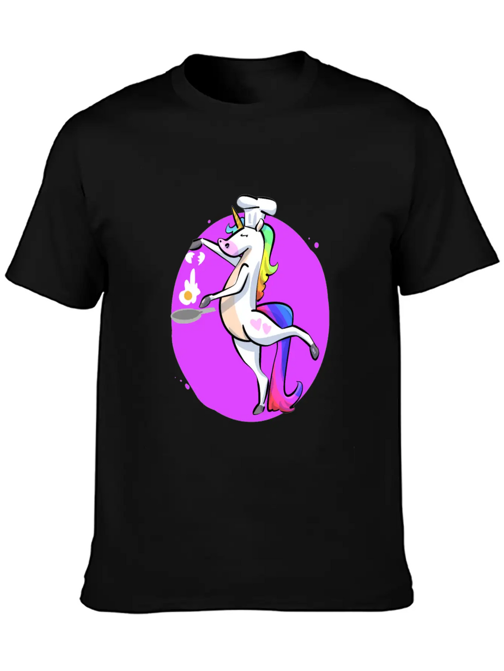 Unicorn Cooking Essential Cotton Tee For Daily Outfits – Unisex Style