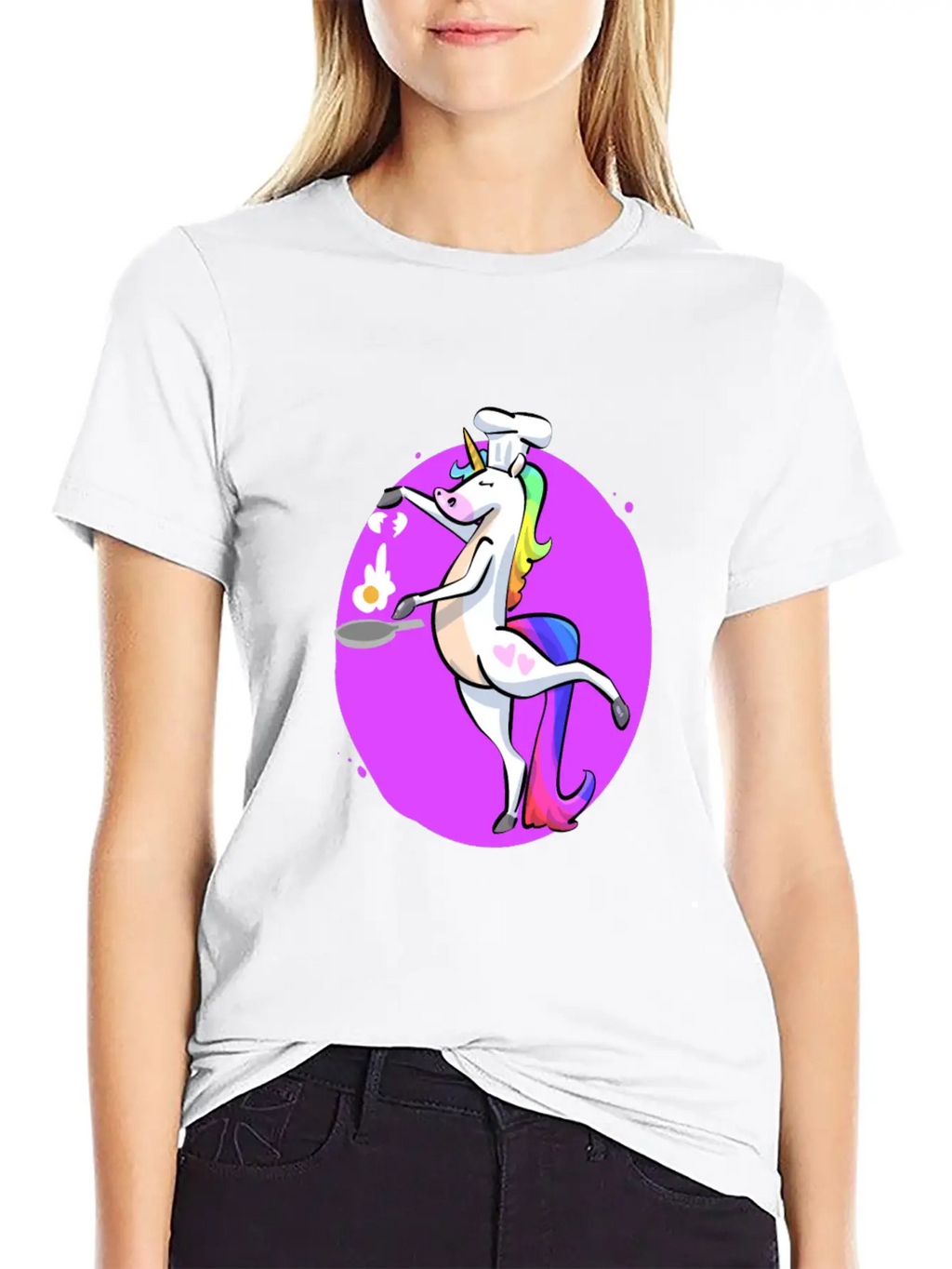 Unicorn Cooking Essential Cotton Tee For Daily Outfits – Unisex Style