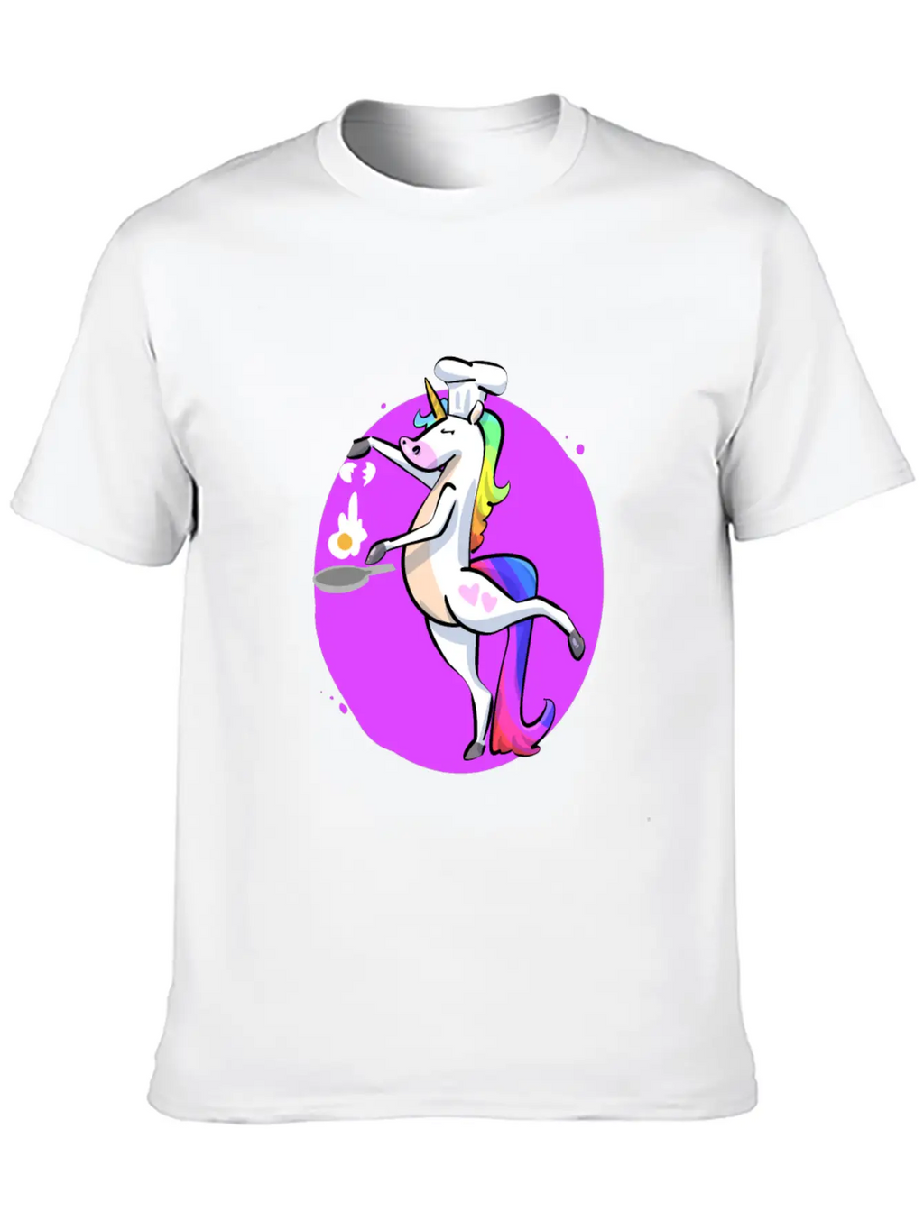 Unicorn Cooking Essential Cotton Tee For Daily Outfits – Unisex Style
