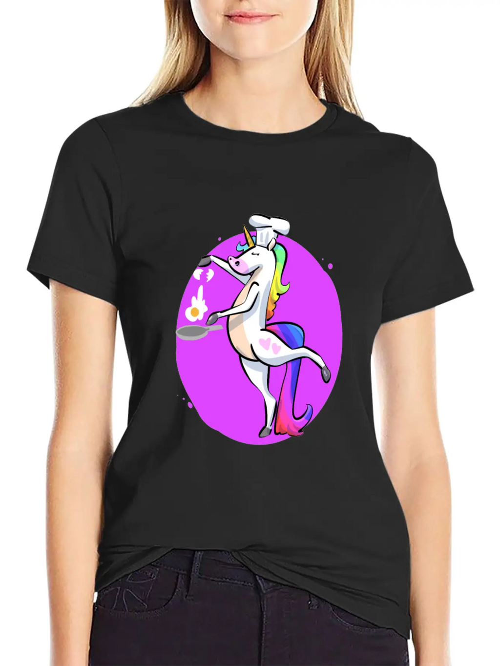 Unicorn Cooking Essential Cotton Tee For Daily Outfits – Unisex Style