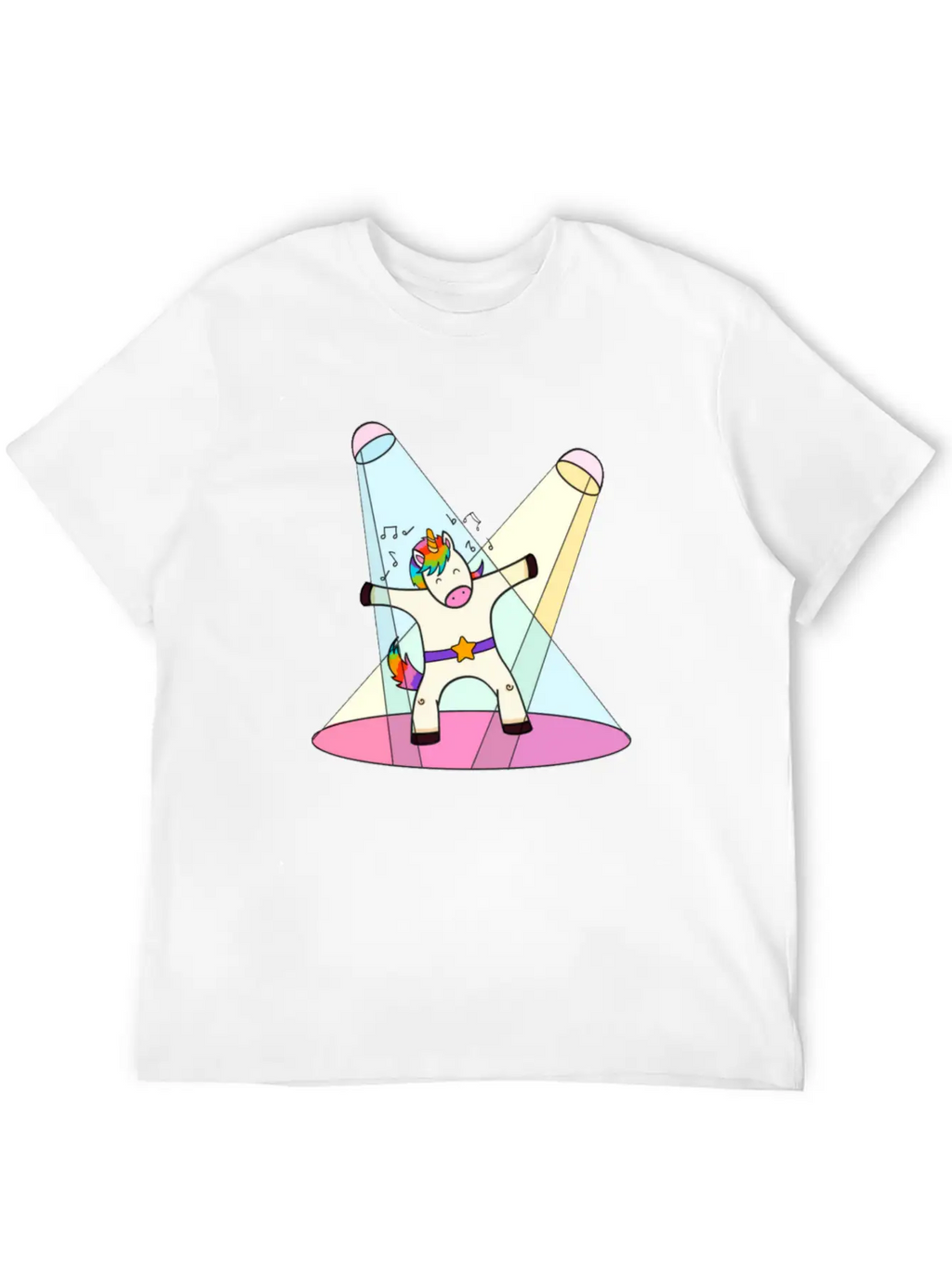 Unicorn Dancing Essential Cotton Tee For Daily Outfits – Unisex Style