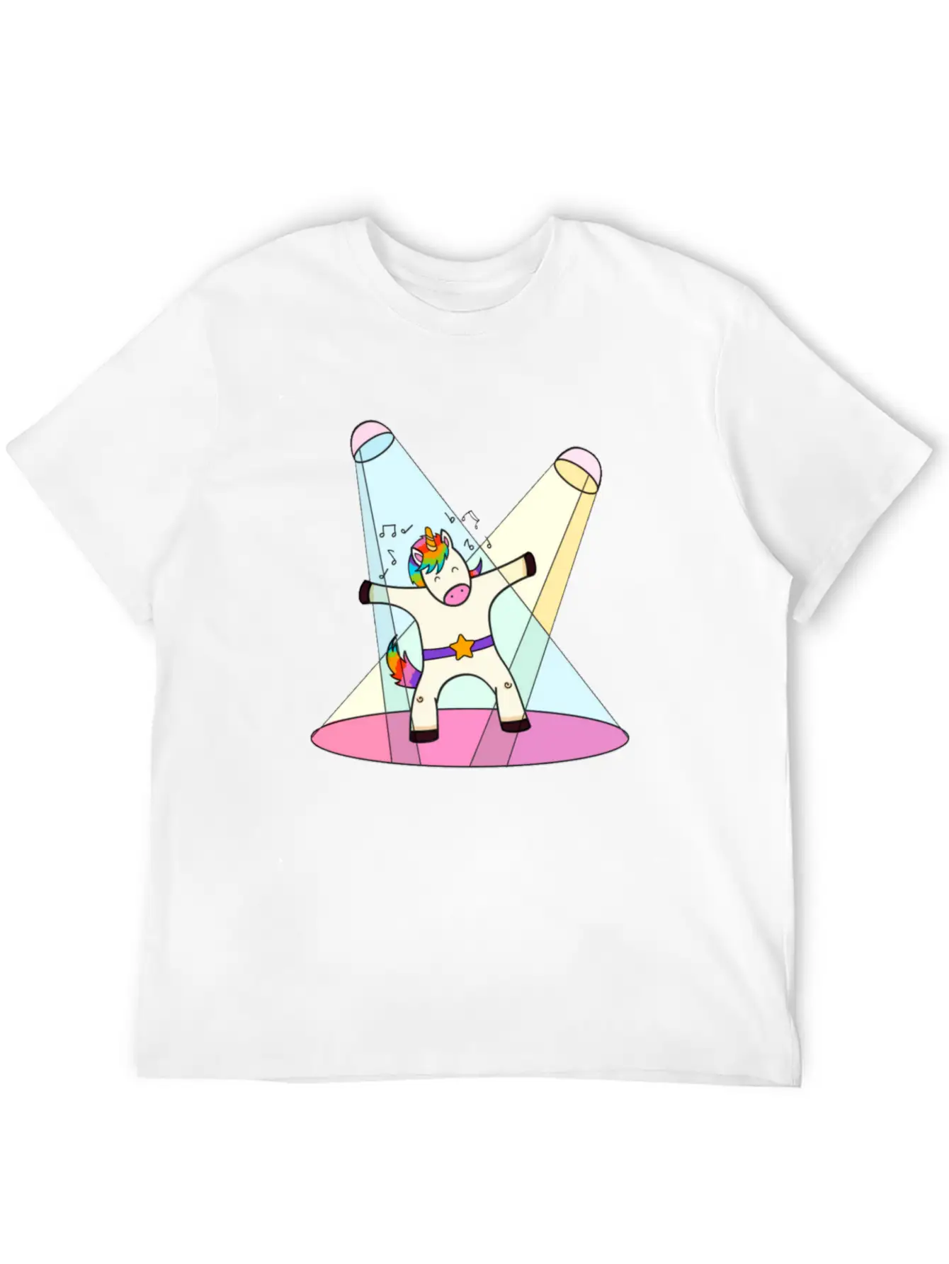 Unicorn Dancing Essential Cotton Tee For Daily Outfits – Unisex Style