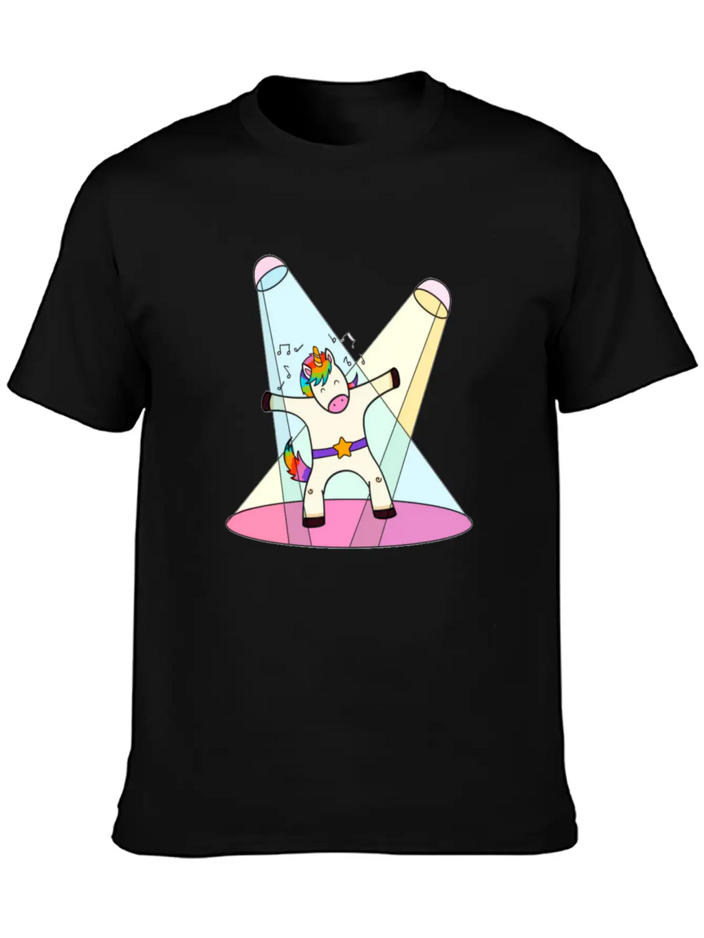 Unicorn Dancing Essential Cotton Tee For Daily Outfits – Unisex Style