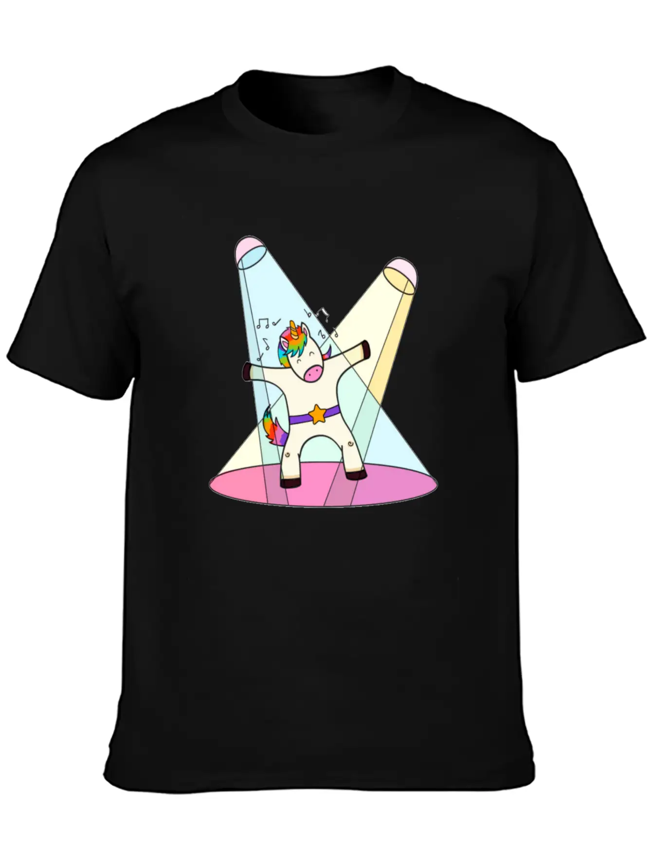 Unicorn Dancing Essential Cotton Tee For Daily Outfits – Unisex Style