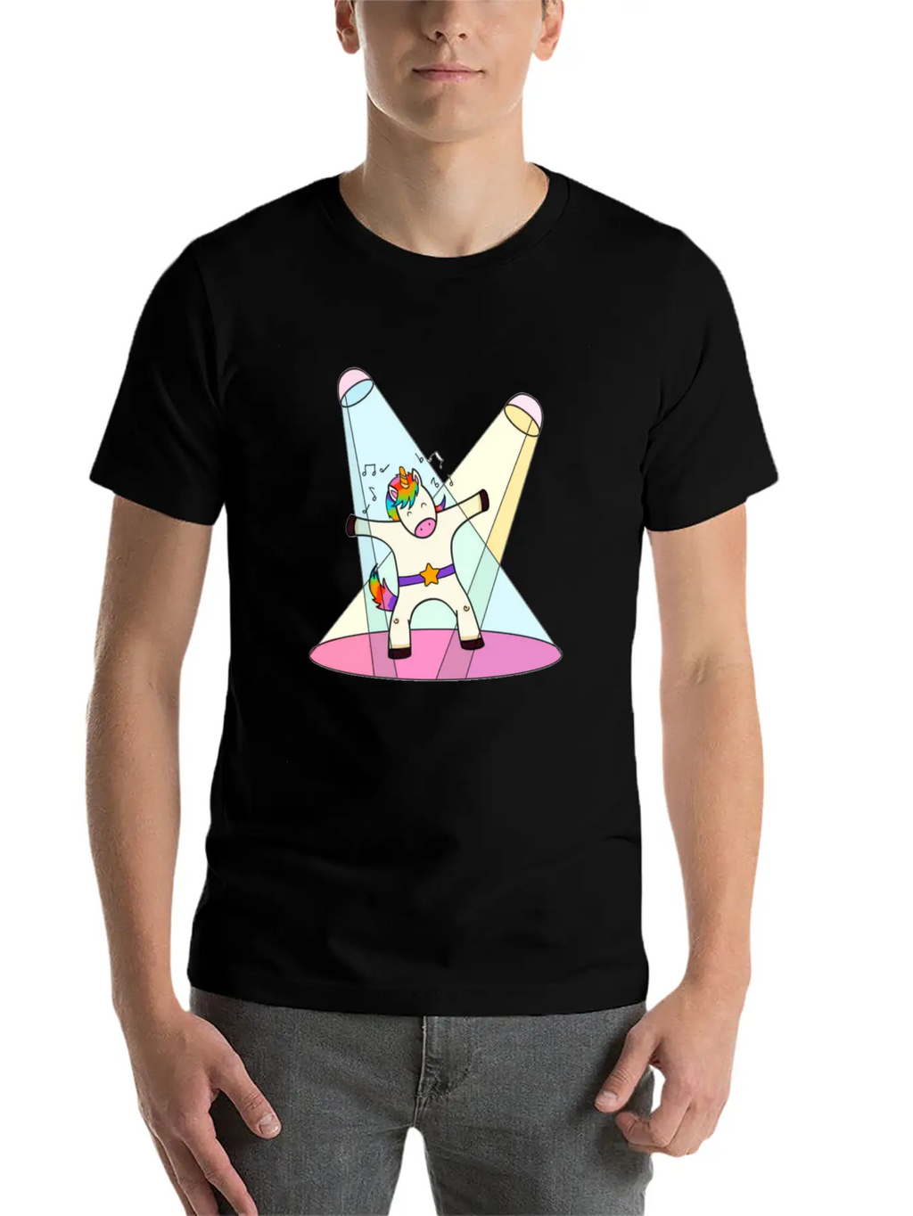 Unicorn Dancing Essential Cotton Tee For Daily Outfits – Unisex Style