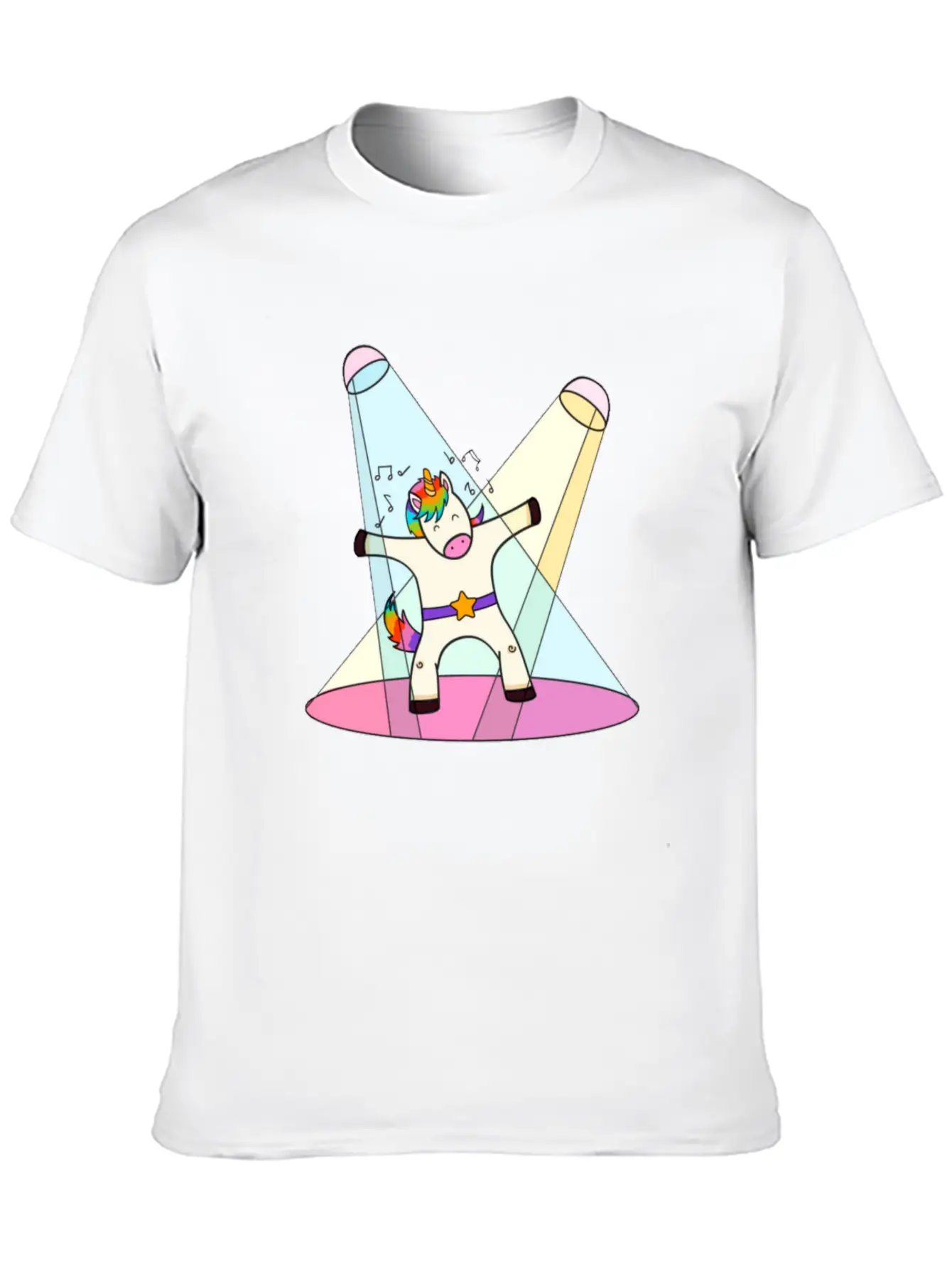 Unicorn Dancing Essential Cotton Tee For Daily Outfits – Unisex Style