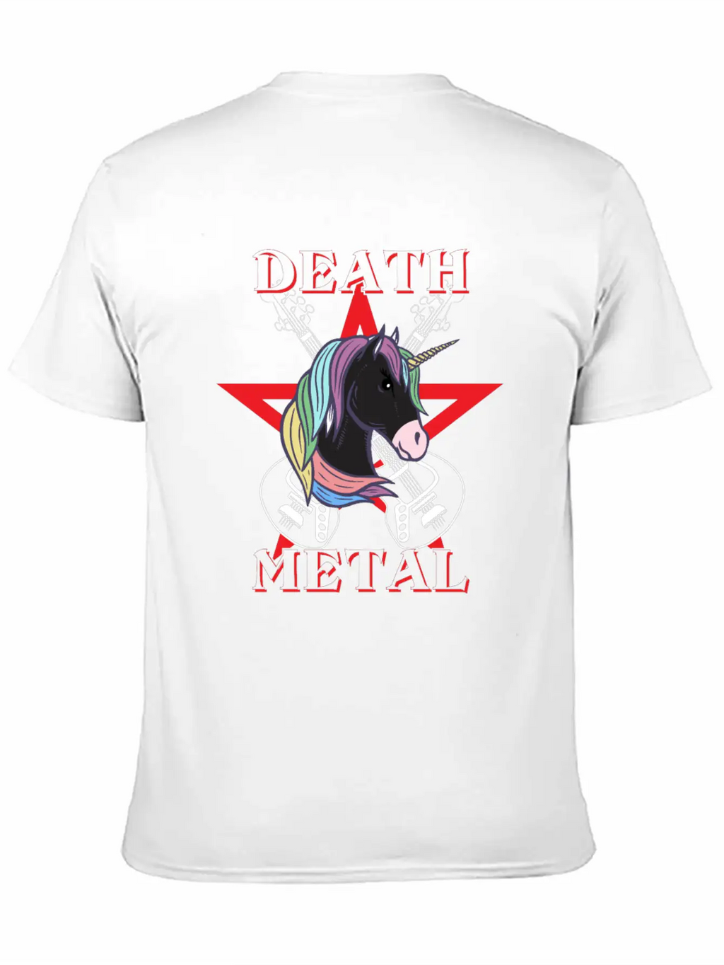 Unicorn Death Metal Funny Heavy Metal Unicorn Classic Cotton Tee – Unisex Comfort For Any Season