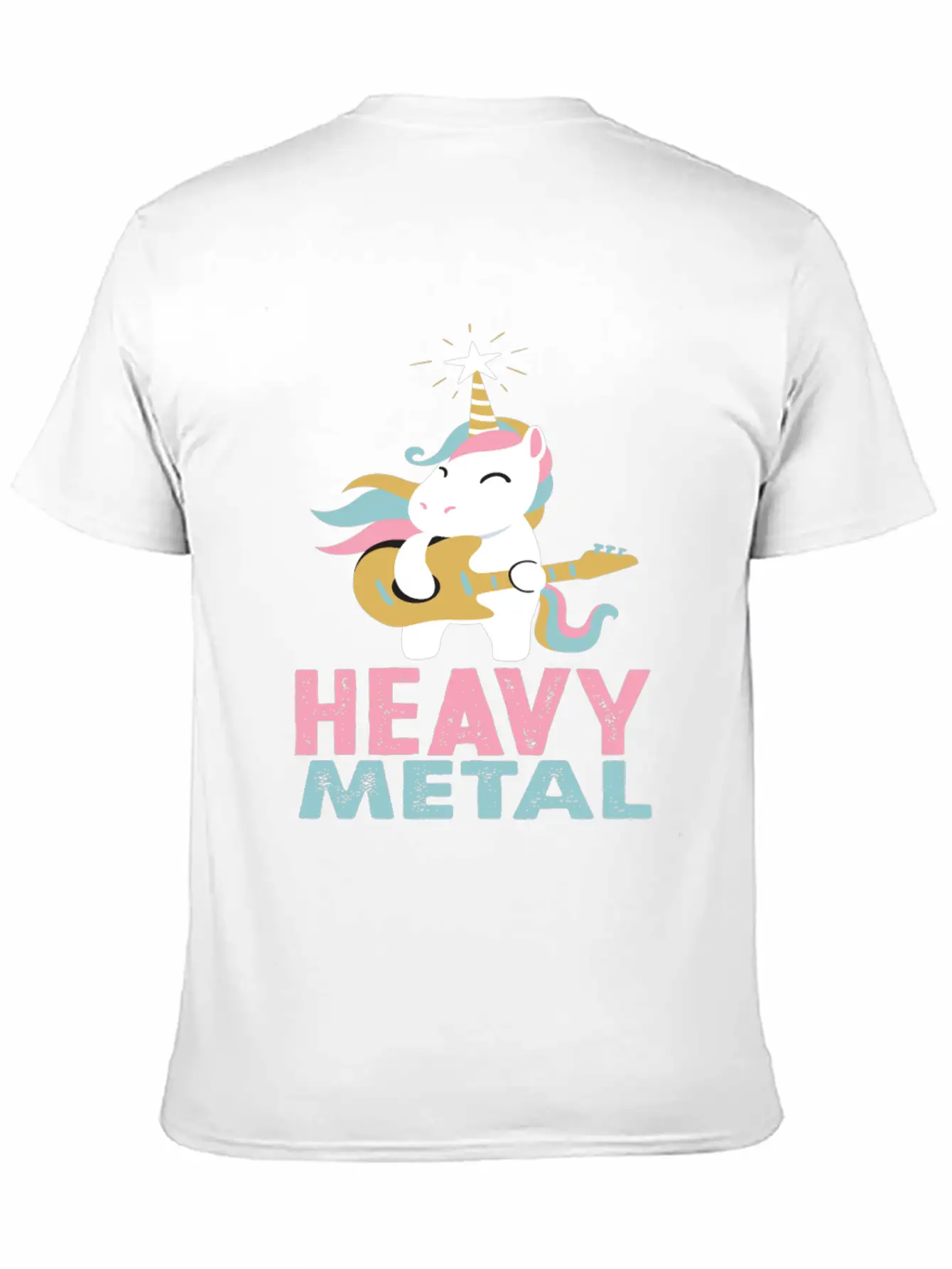 Unicorn Heavy Metal Music Essential Cotton Tee For Daily Outfits – Unisex Style
