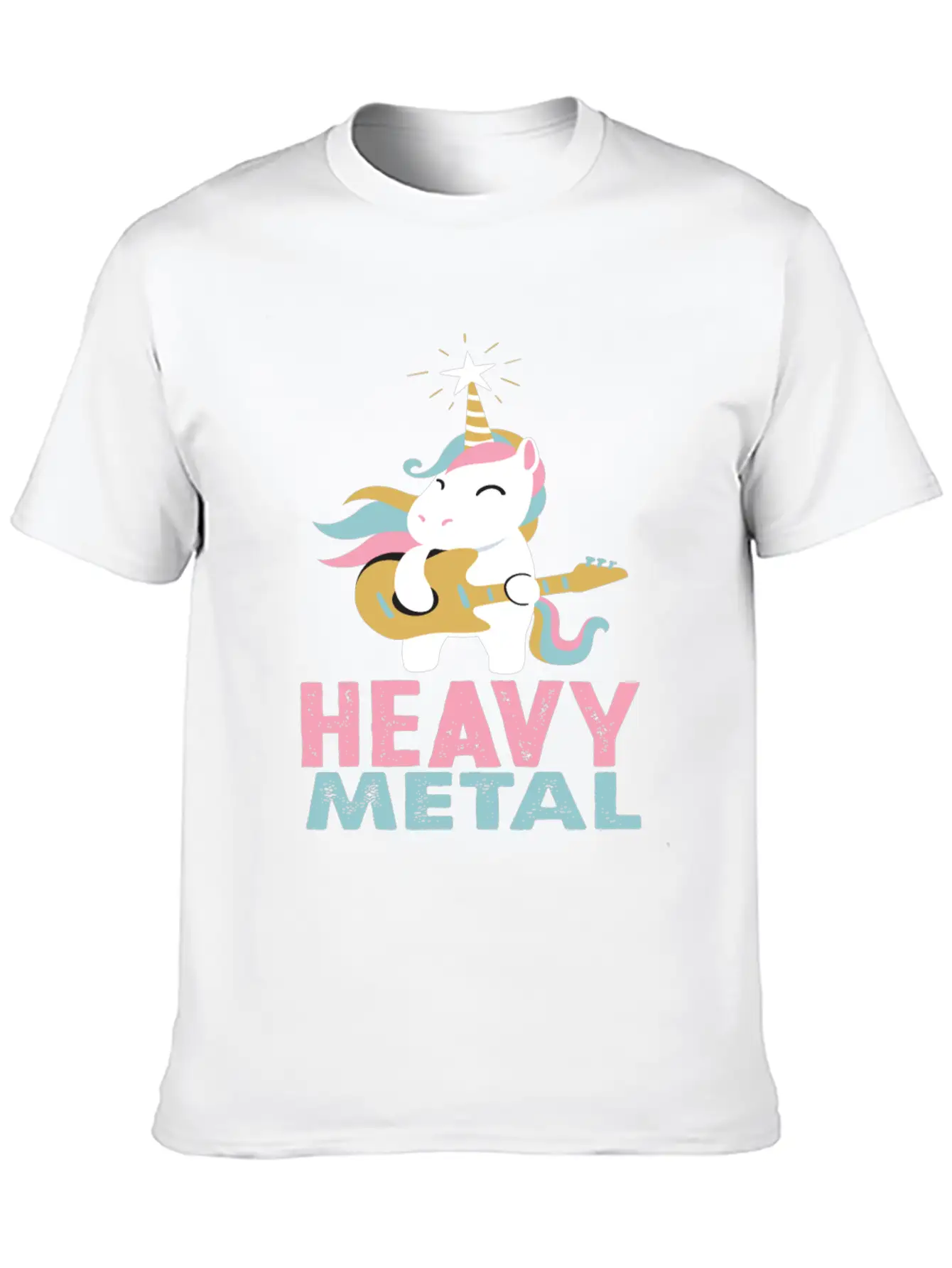 Unicorn Heavy Metal Music Essential Cotton Tee For Daily Outfits – Unisex Style