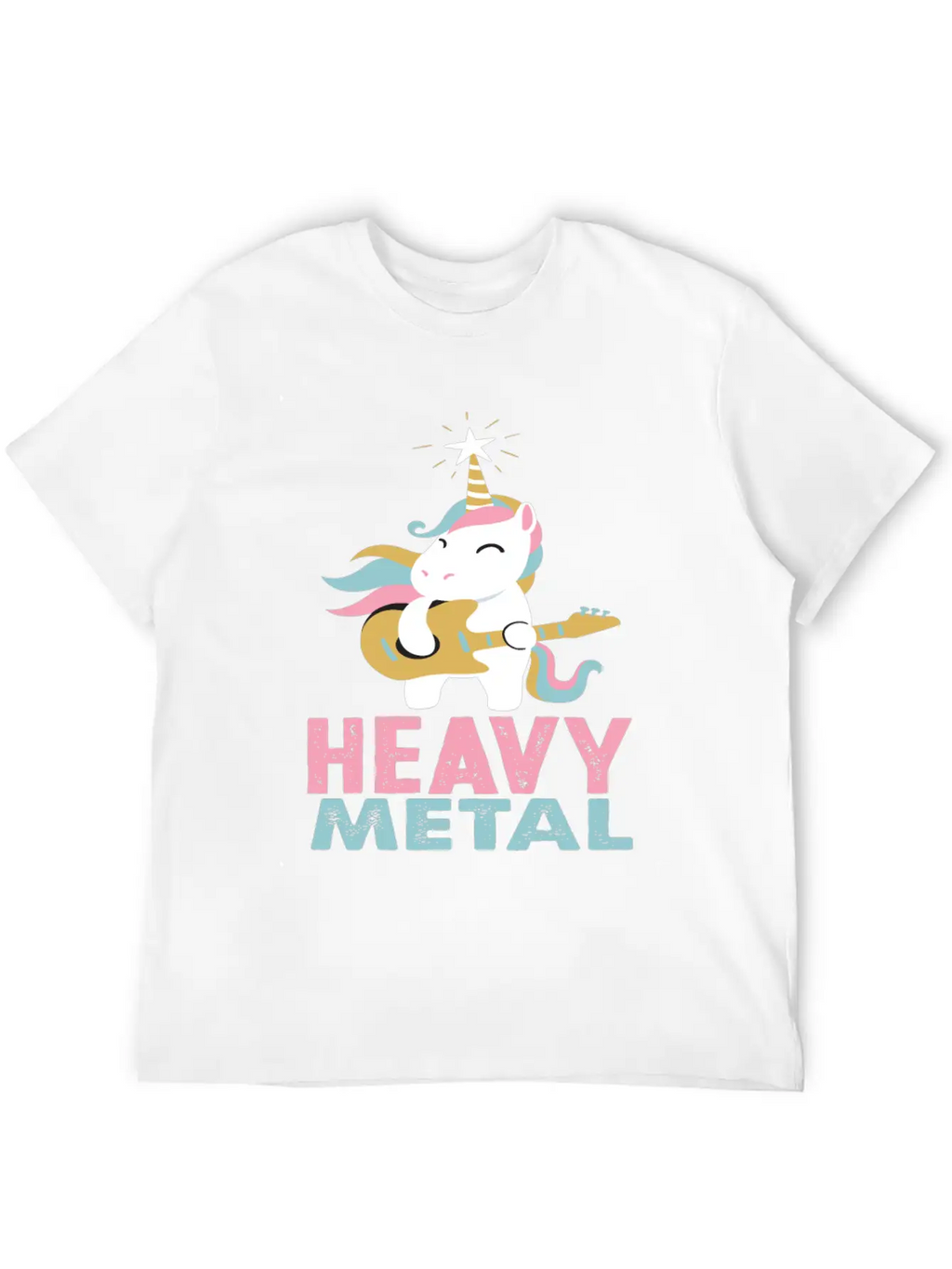 Unicorn Heavy Metal Music Essential Cotton Tee For Daily Outfits – Unisex Style
