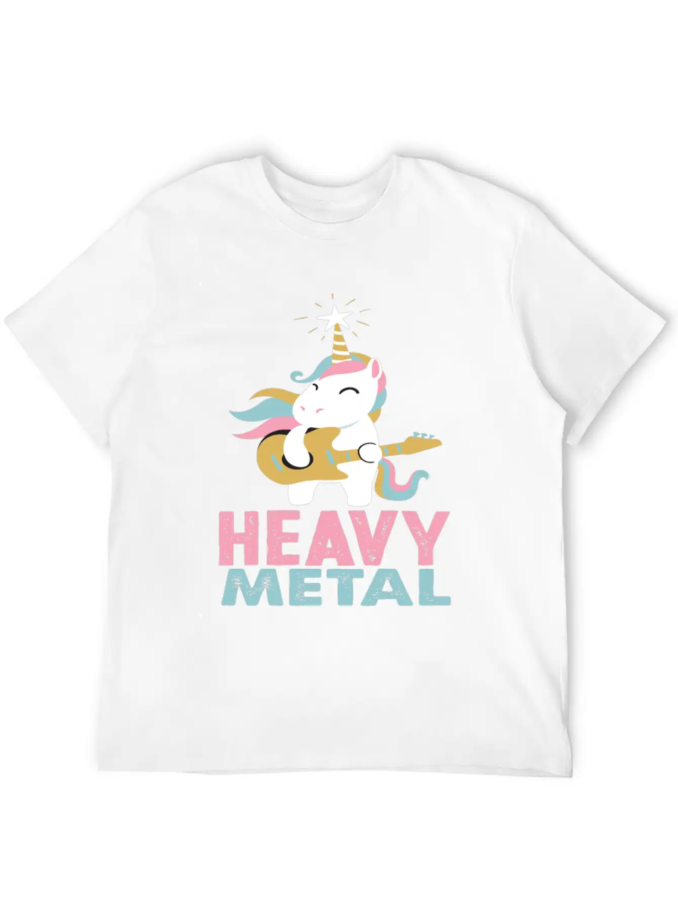 Unicorn Heavy Metal Music Essential Cotton Tee For Daily Outfits – Unisex Style