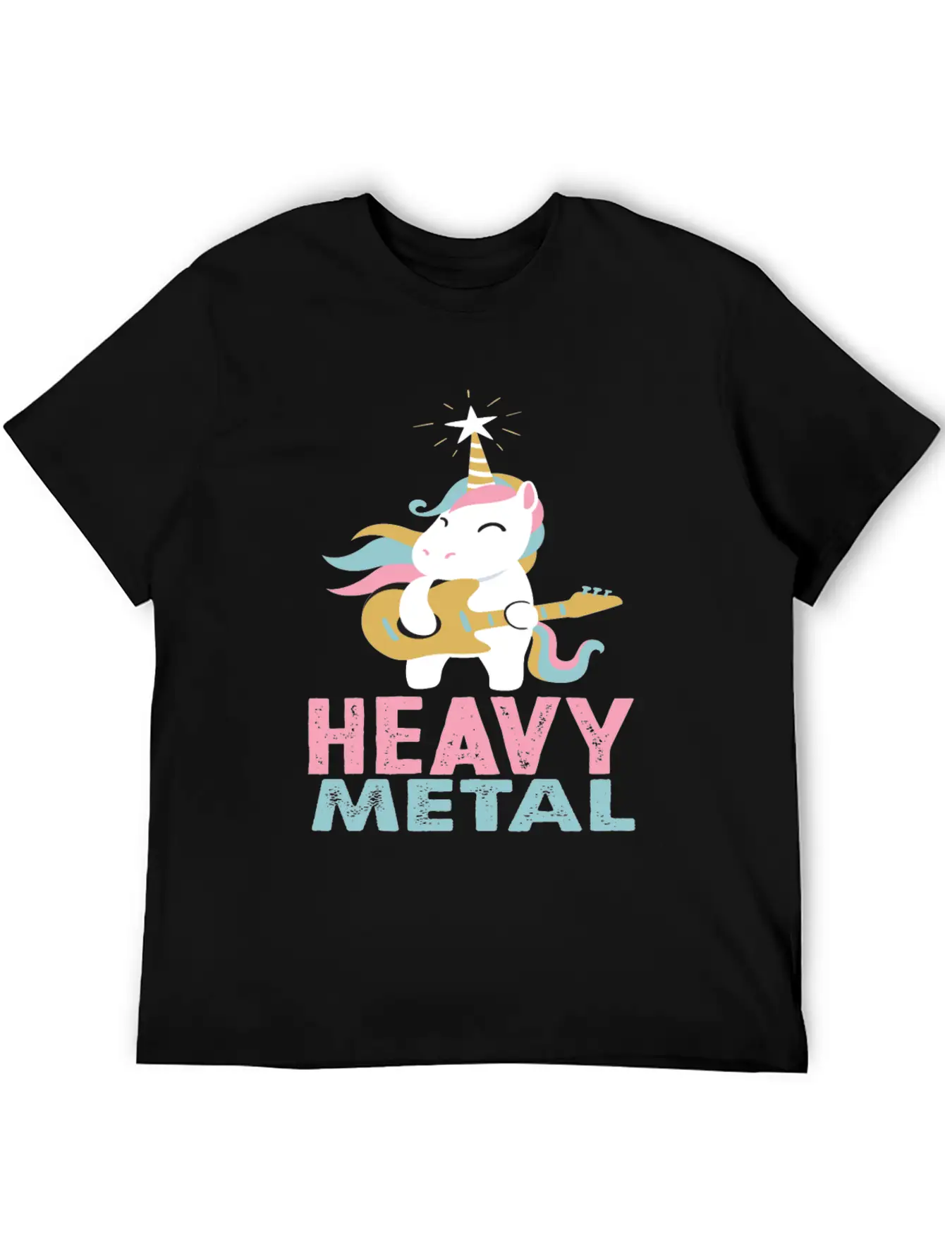 Unicorn Heavy Metal Music Essential Cotton Tee For Daily Outfits – Unisex Style